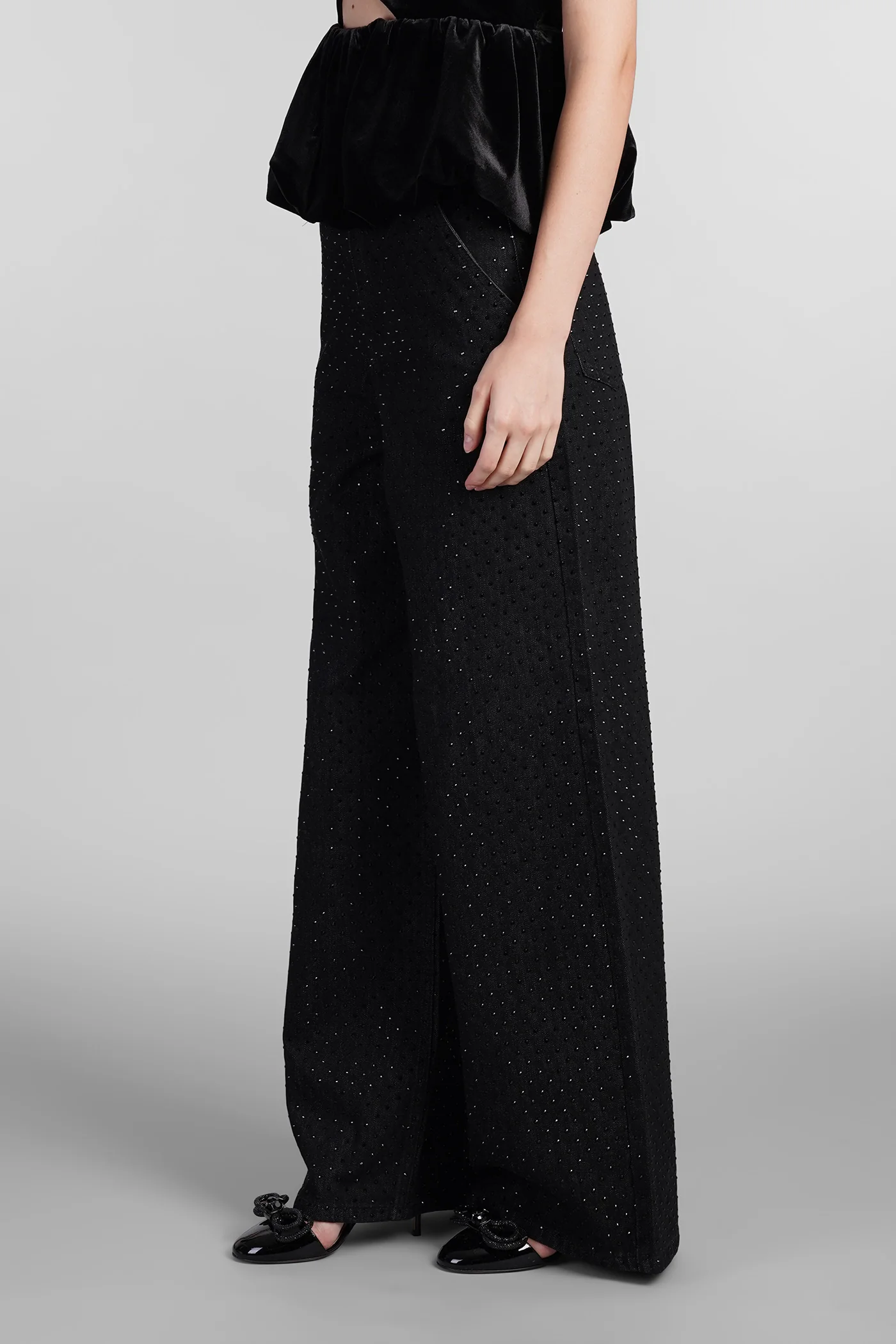 Jeans in black cotton - Image 4