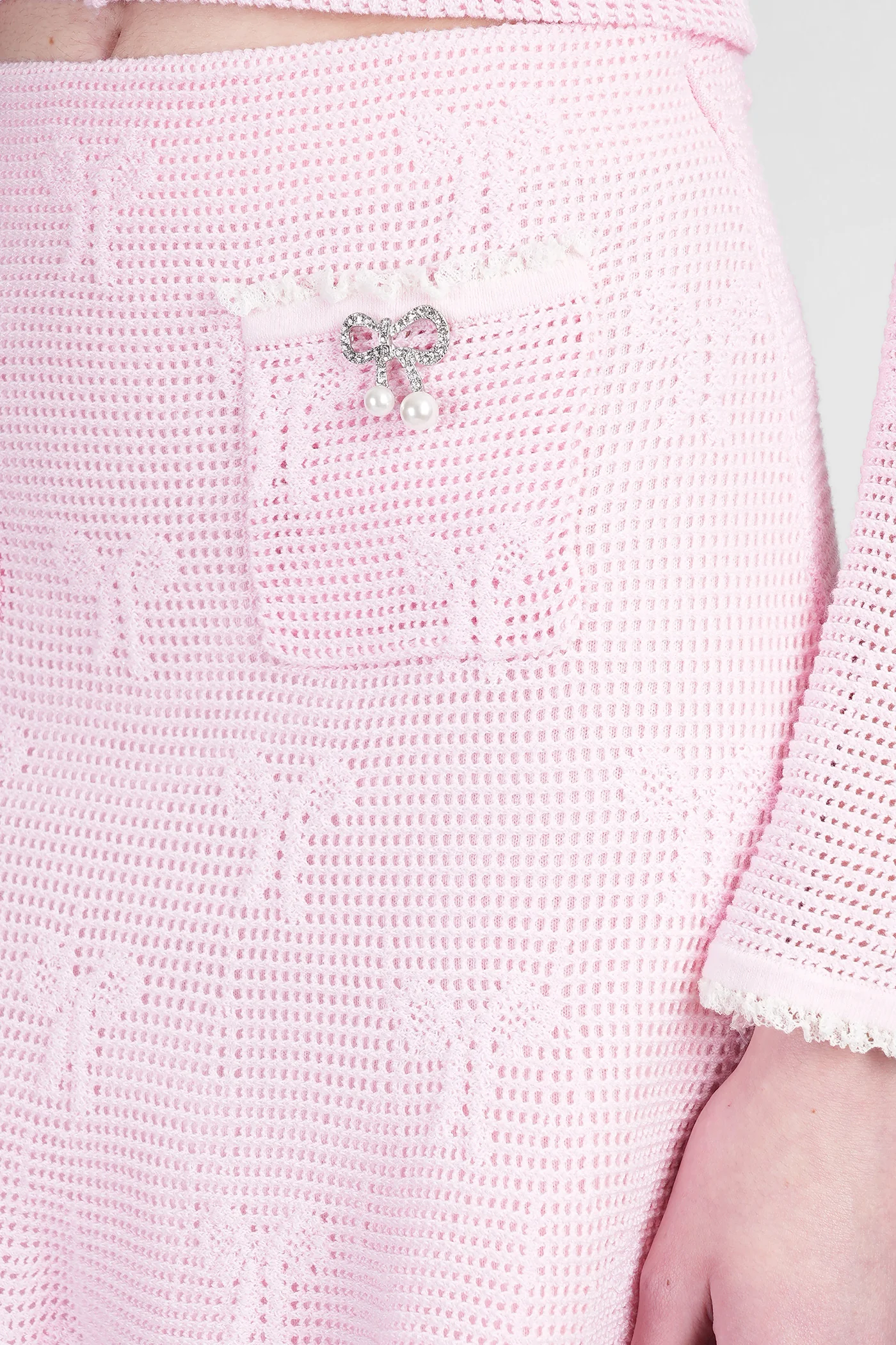 Skirt in rose-pink cotton - Image 5