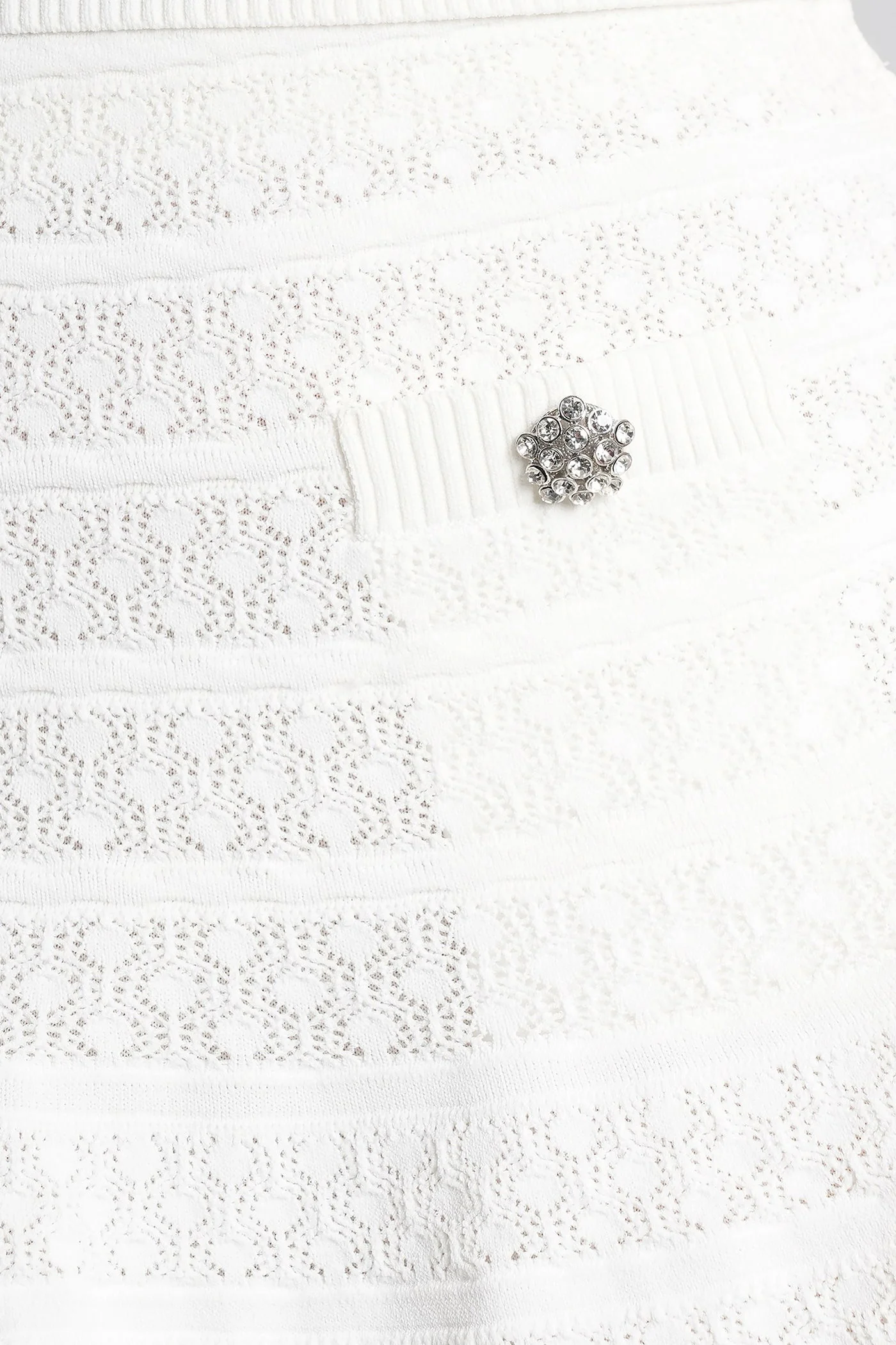 Skirt in white viscose - Image 5