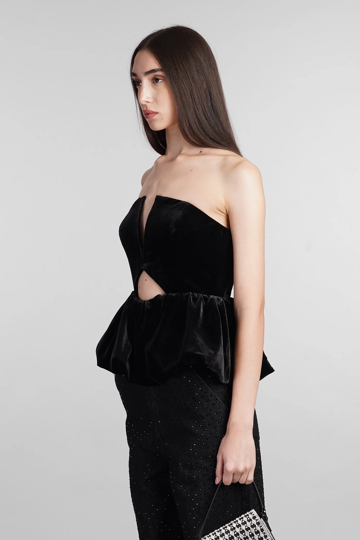 Topwear in black polyester - Image 4