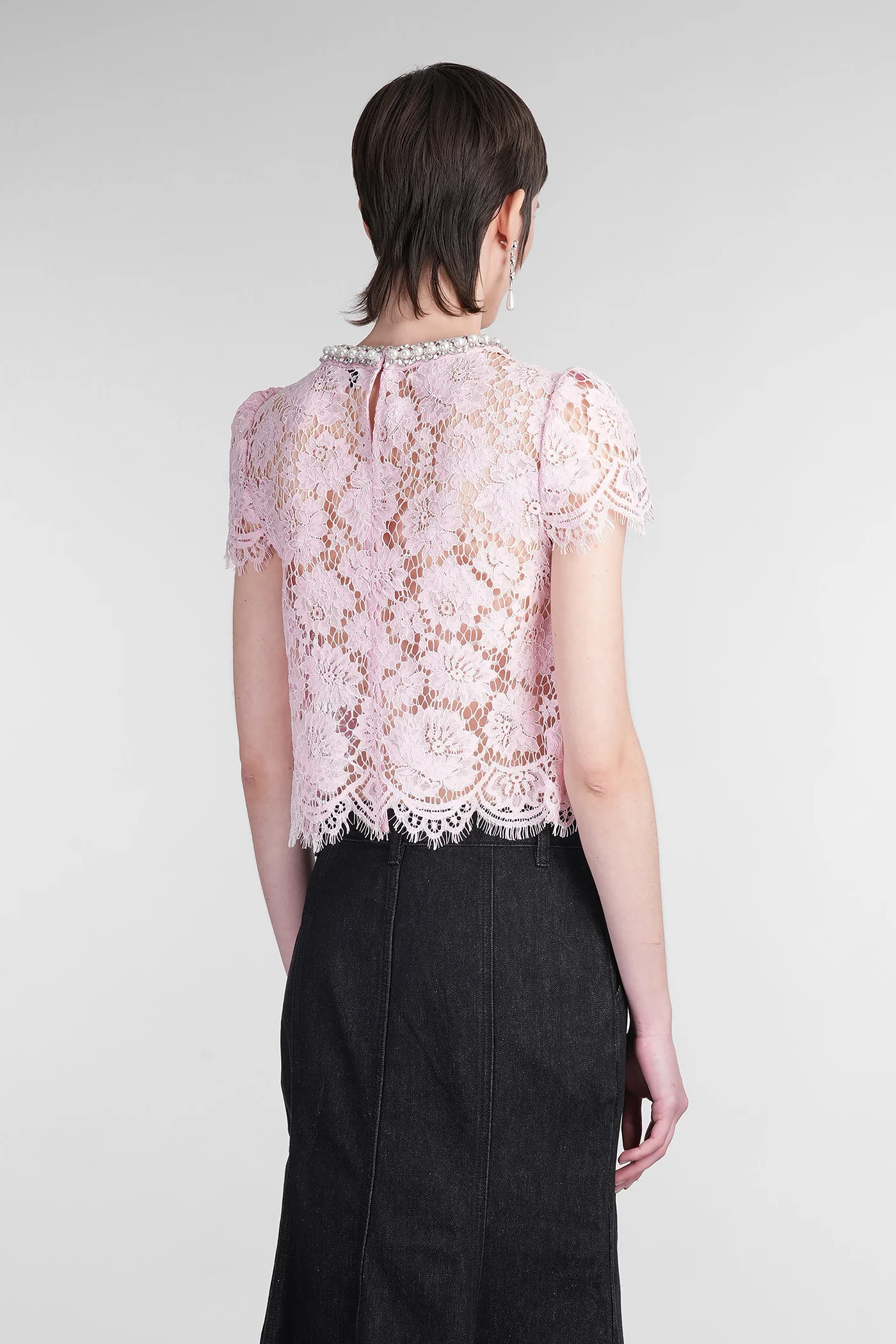 Topwear in rose-pink polyamide - Image 3