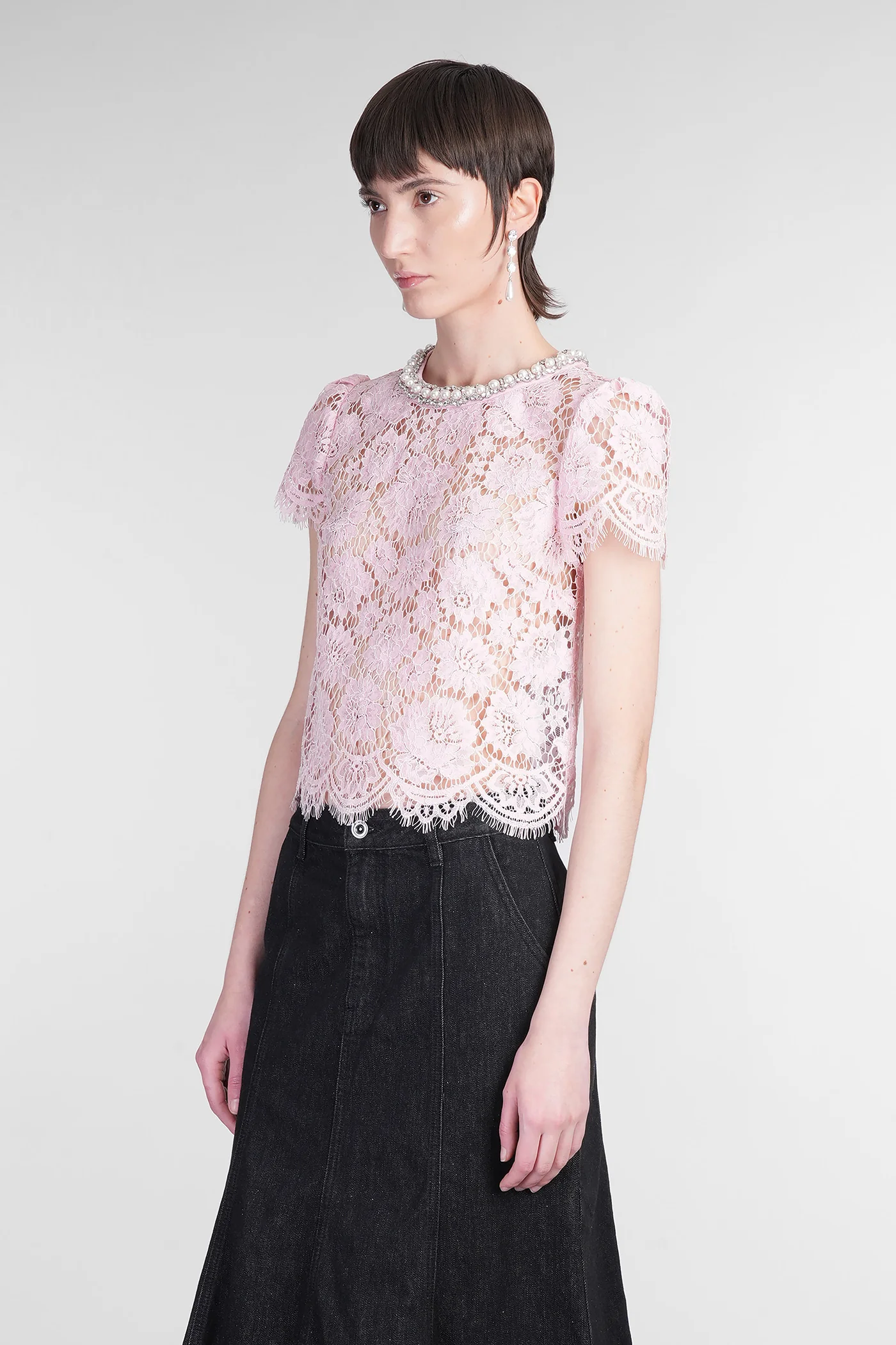 Topwear in rose-pink polyamide - Image 4
