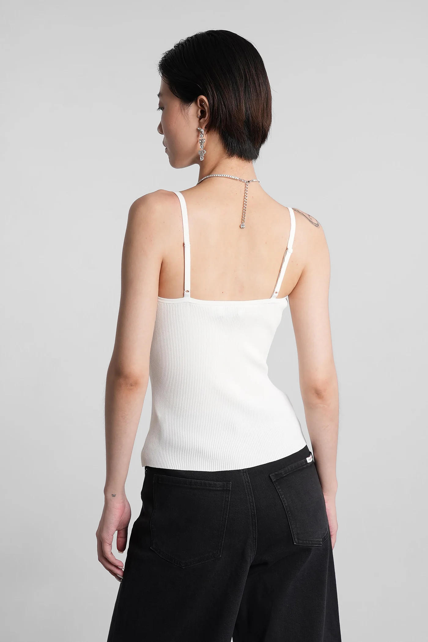 Topwear in white viscose - Image 3