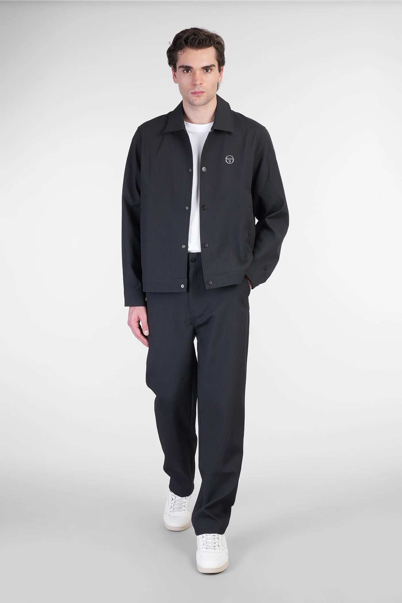Davide Casual jacket in black polyester - Image 2