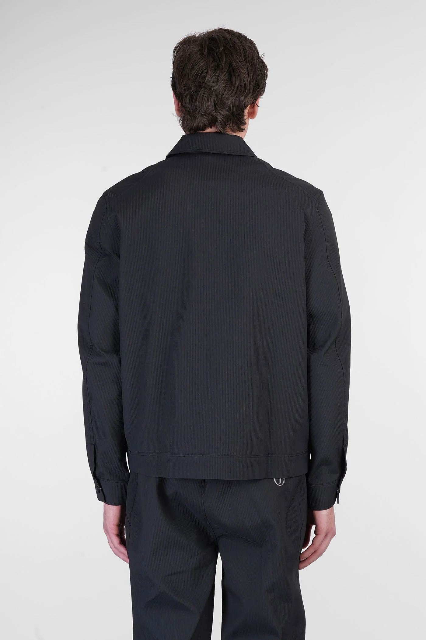 Davide Casual jacket in black polyester - Image 3