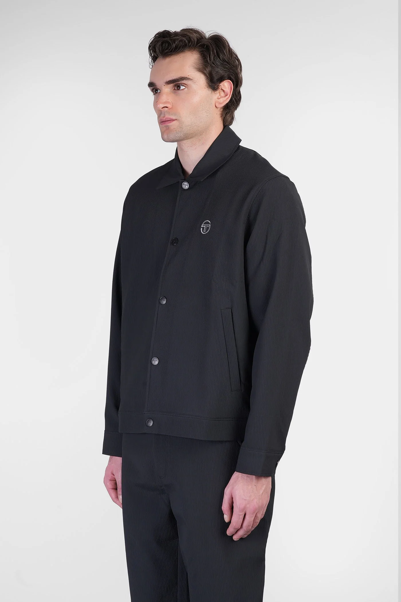 Davide Casual jacket in black polyester - Image 4