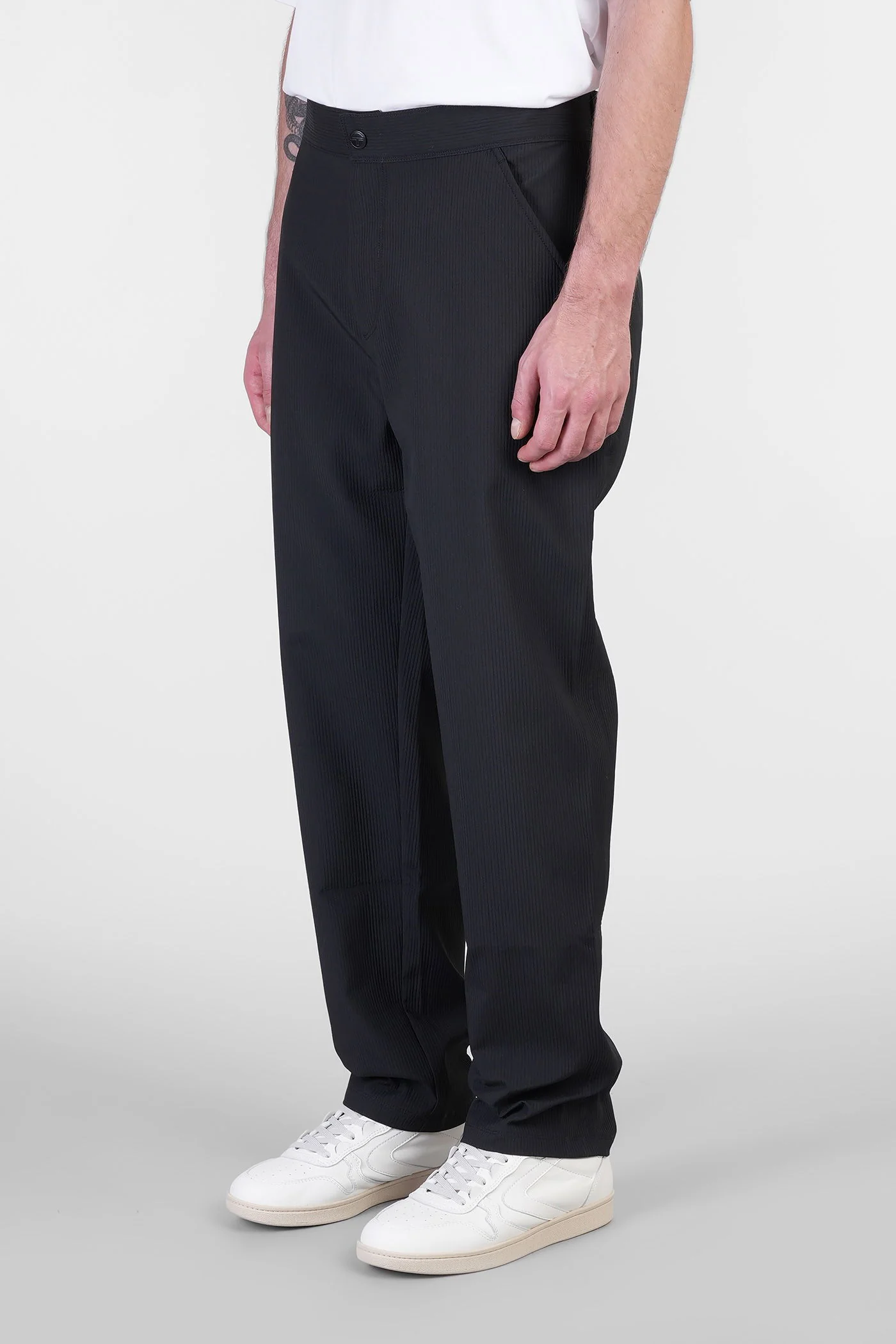 Davide Pants in black polyester - Image 4