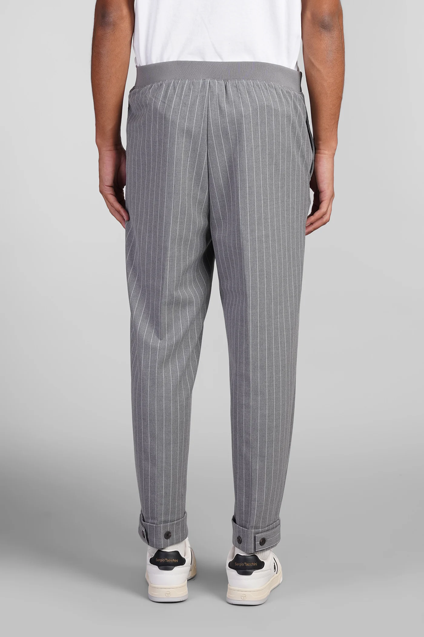Pants in grey polyester - Image 3