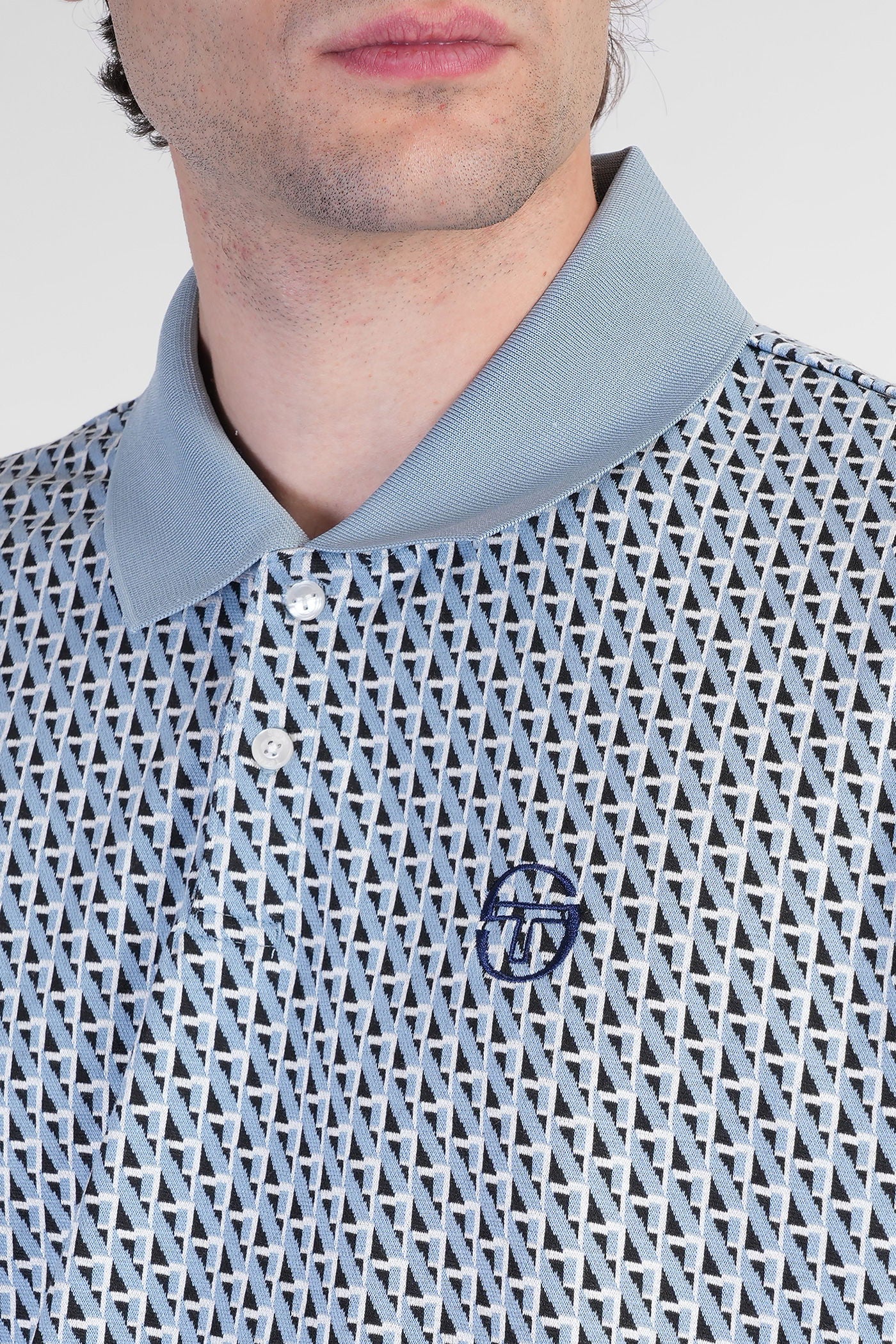 Paolo Polo in cyan polyester - Image 5