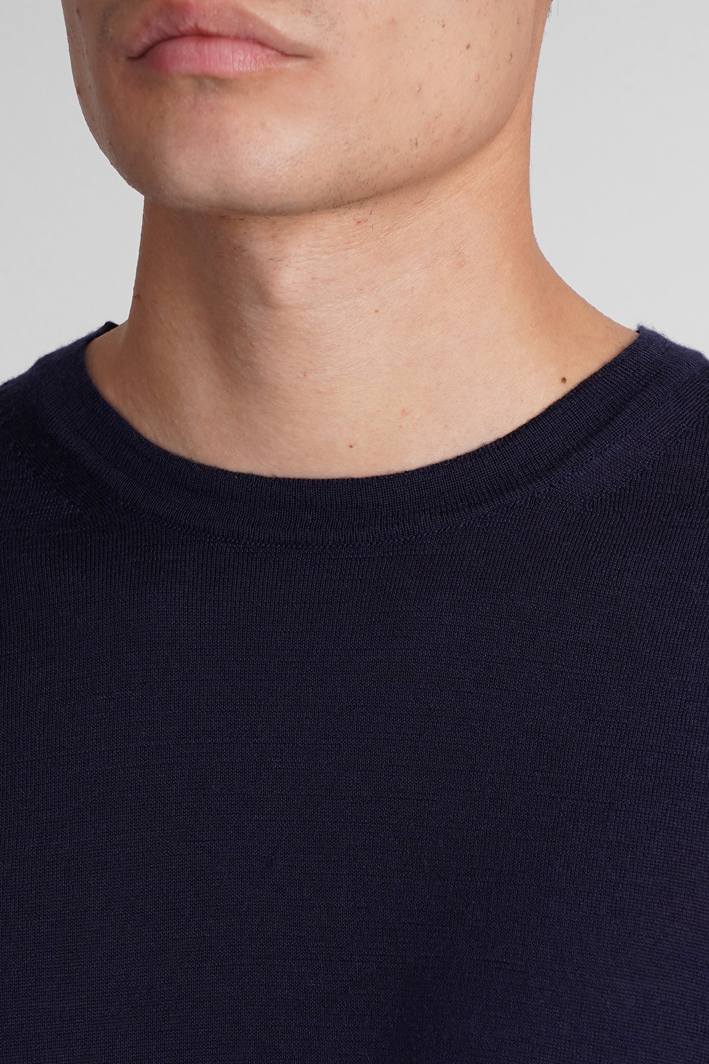 Knitwear in blue wool - Image 5