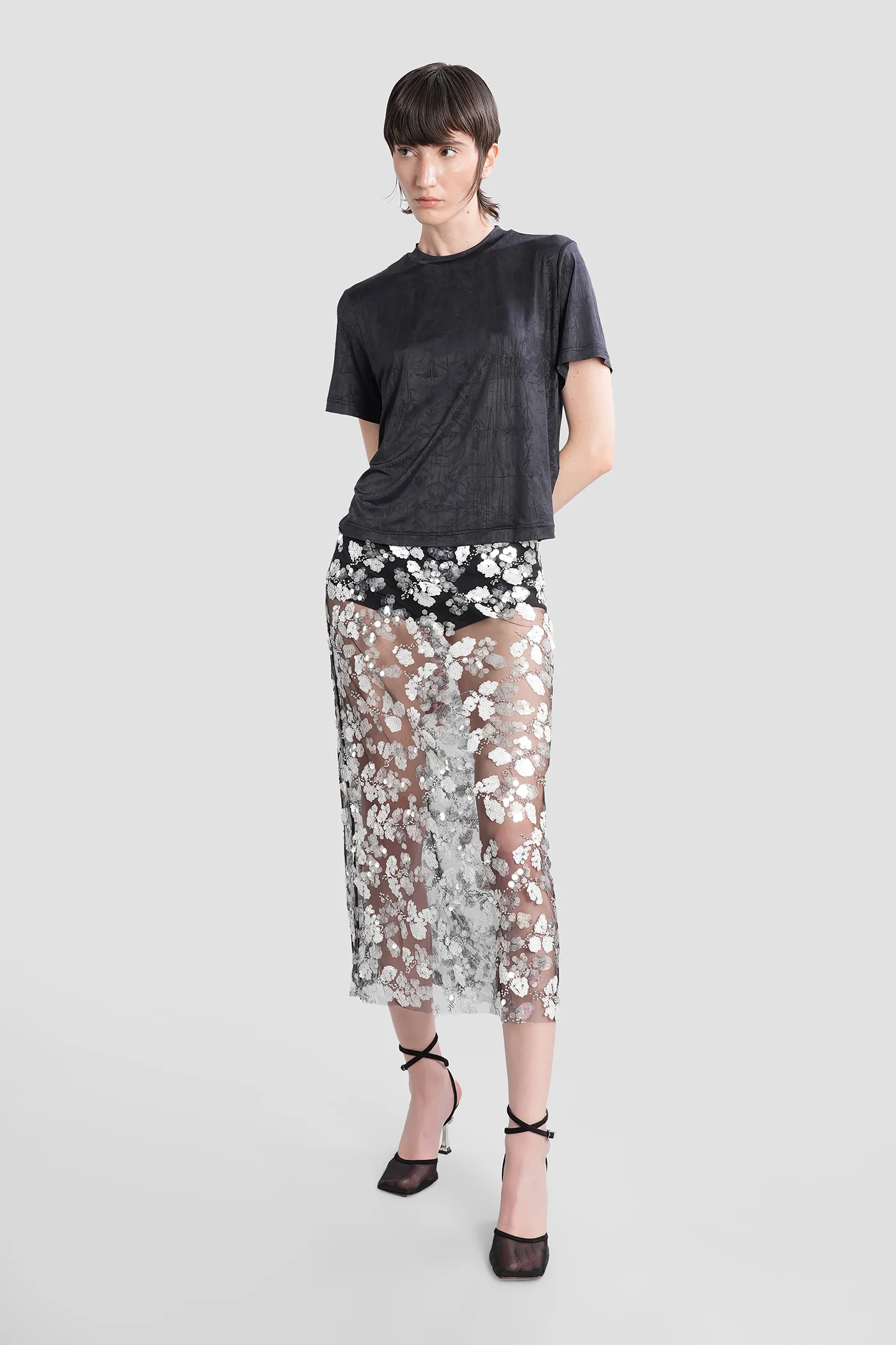 Ledus T-Shirt in black polyester - Image 2