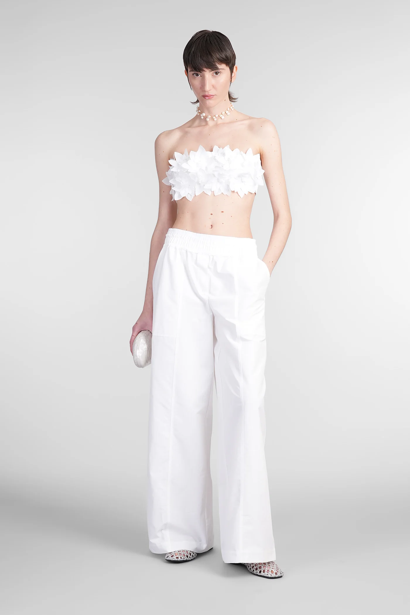 Abril Topwear in white cotton - Image 2