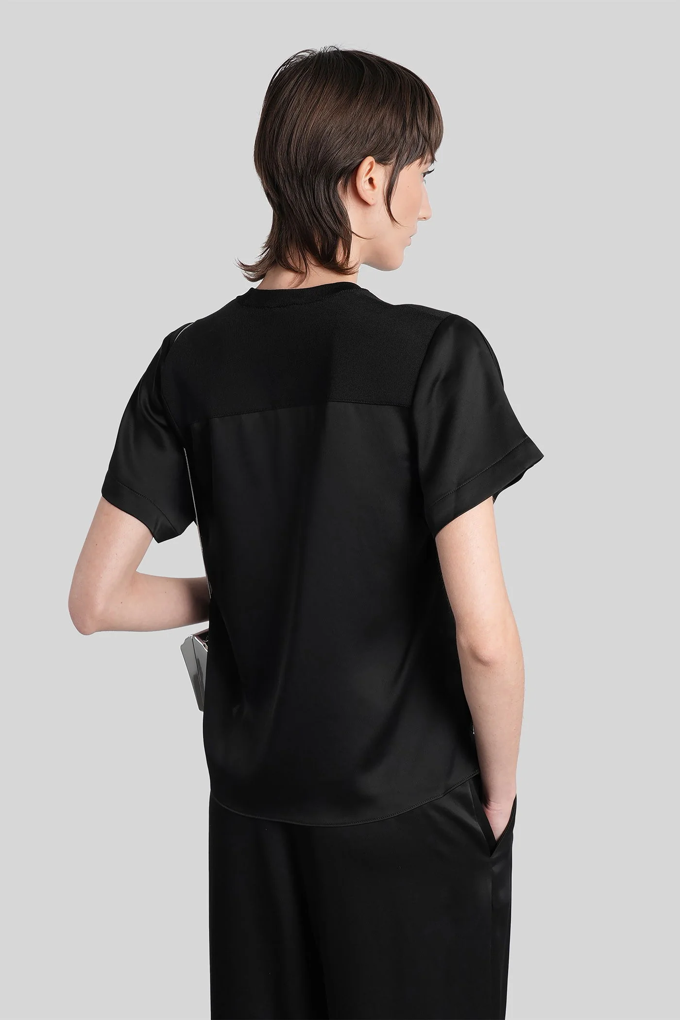 Addy T-Shirt in black acetate - Image 3