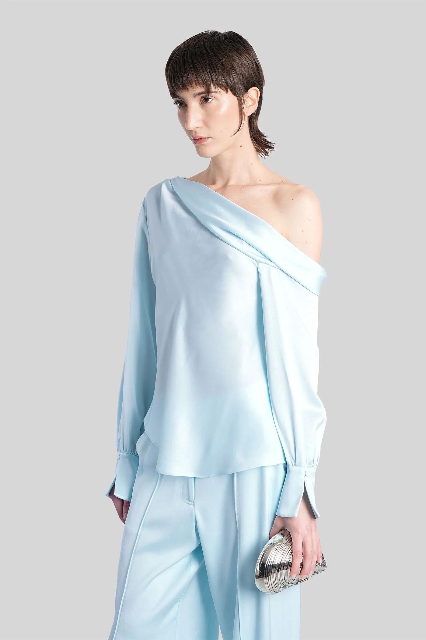 Alice Topwear in cyan acetate - Image 4