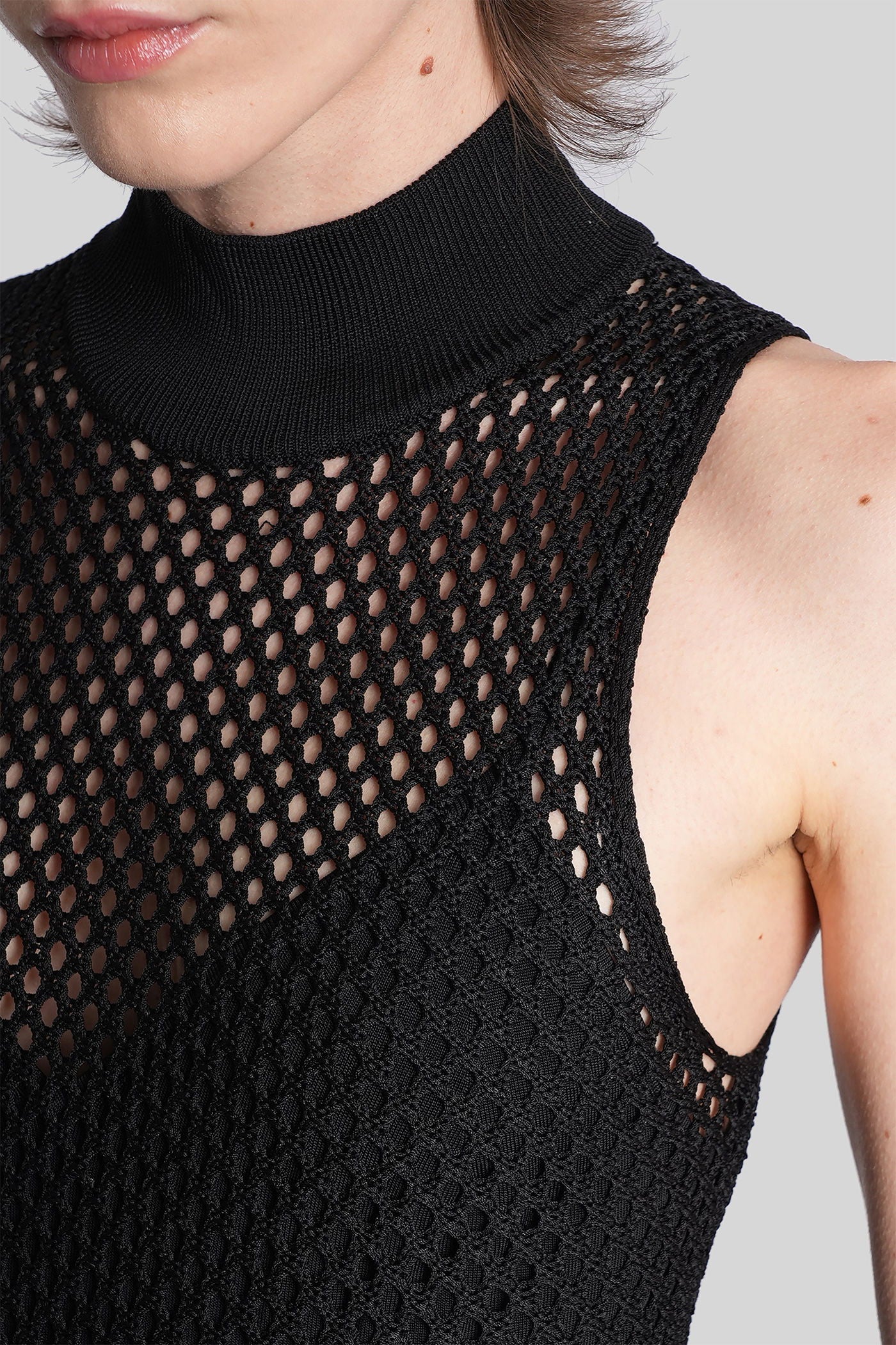 Daxton Long dress in black Rayon - Image 5