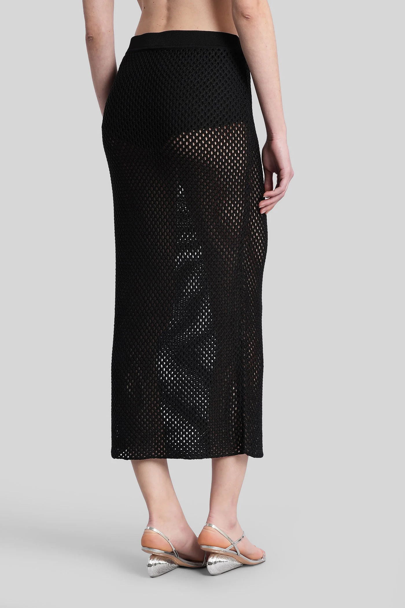 Demitri Skirt in black Rayon - Image 3