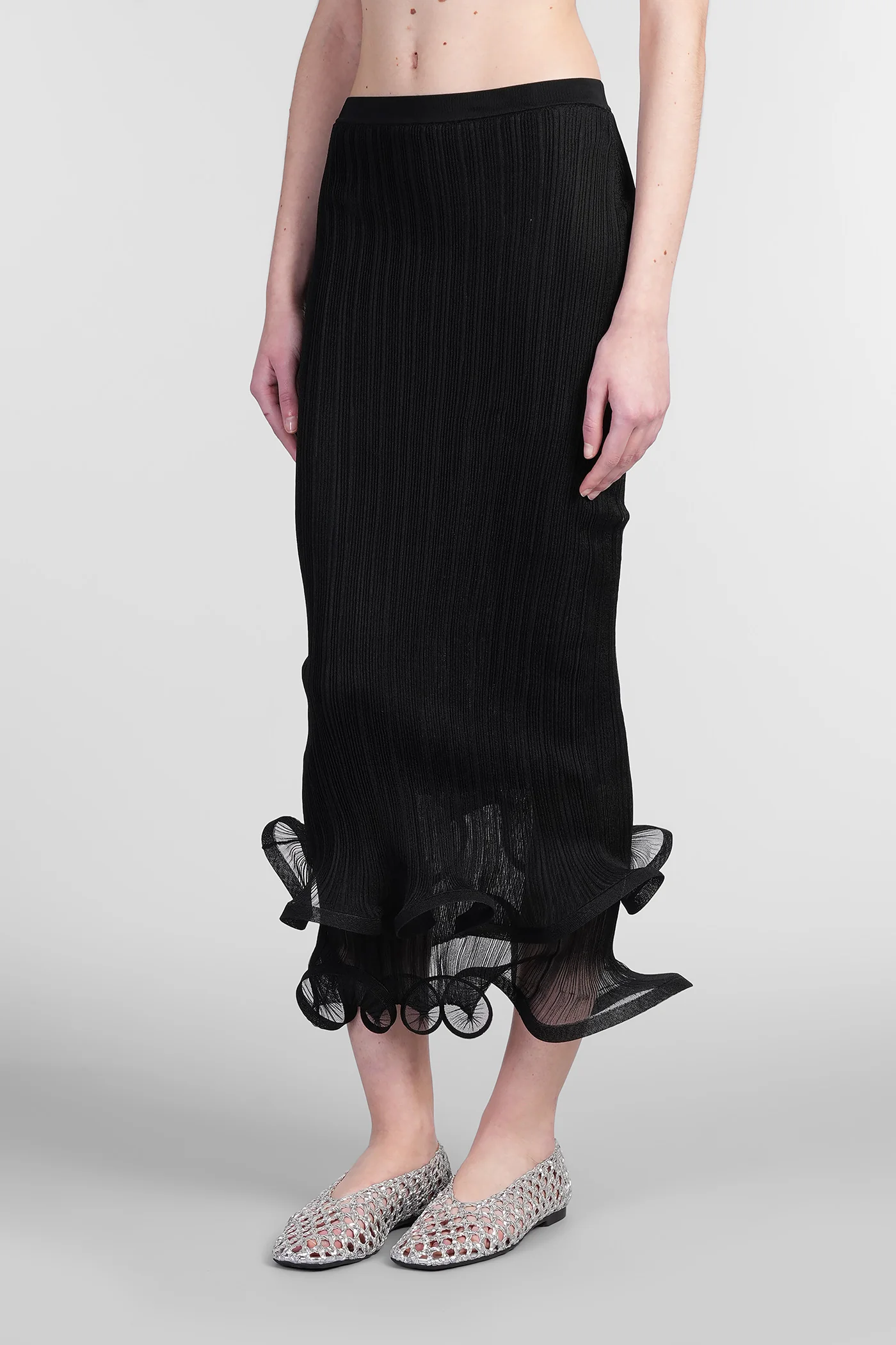 Kelso Skirt in black polyester - Image 4