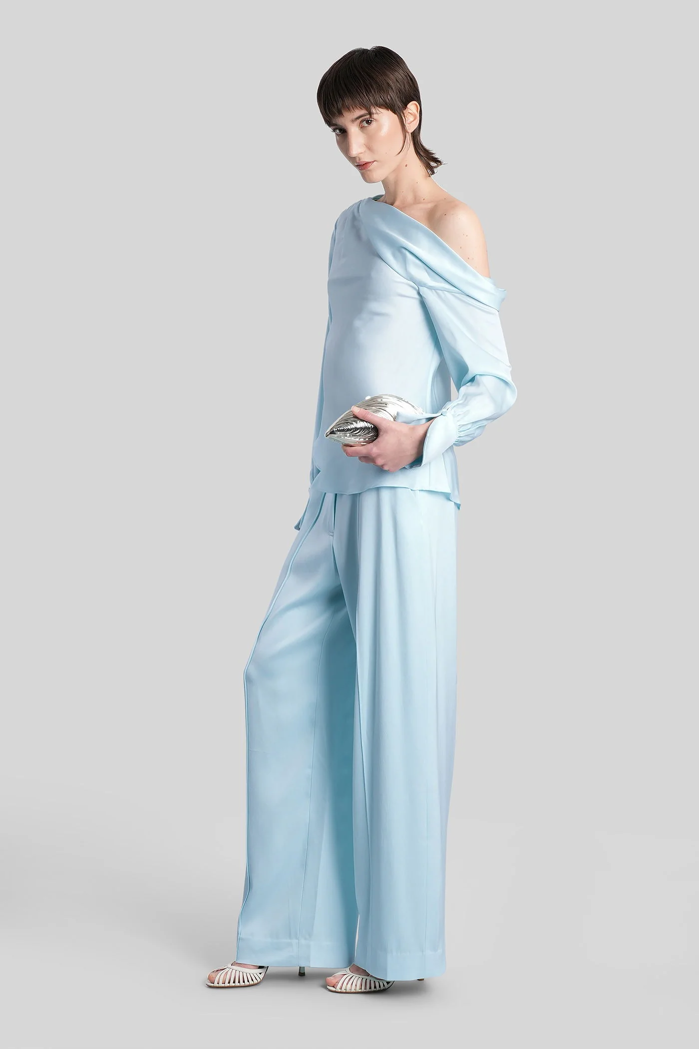Kyra Pants in cyan acetate - Image 2
