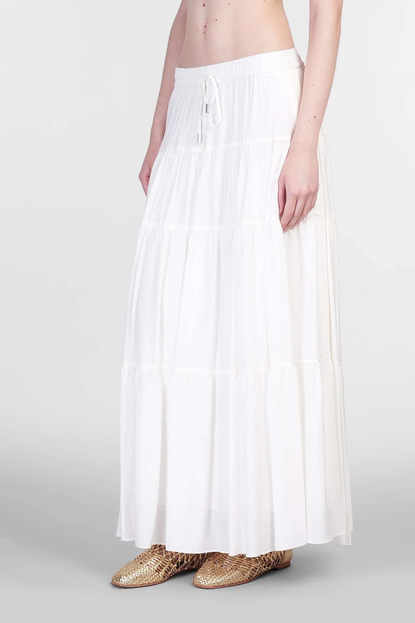 Lulee Skirt in beige viscose - Image 4