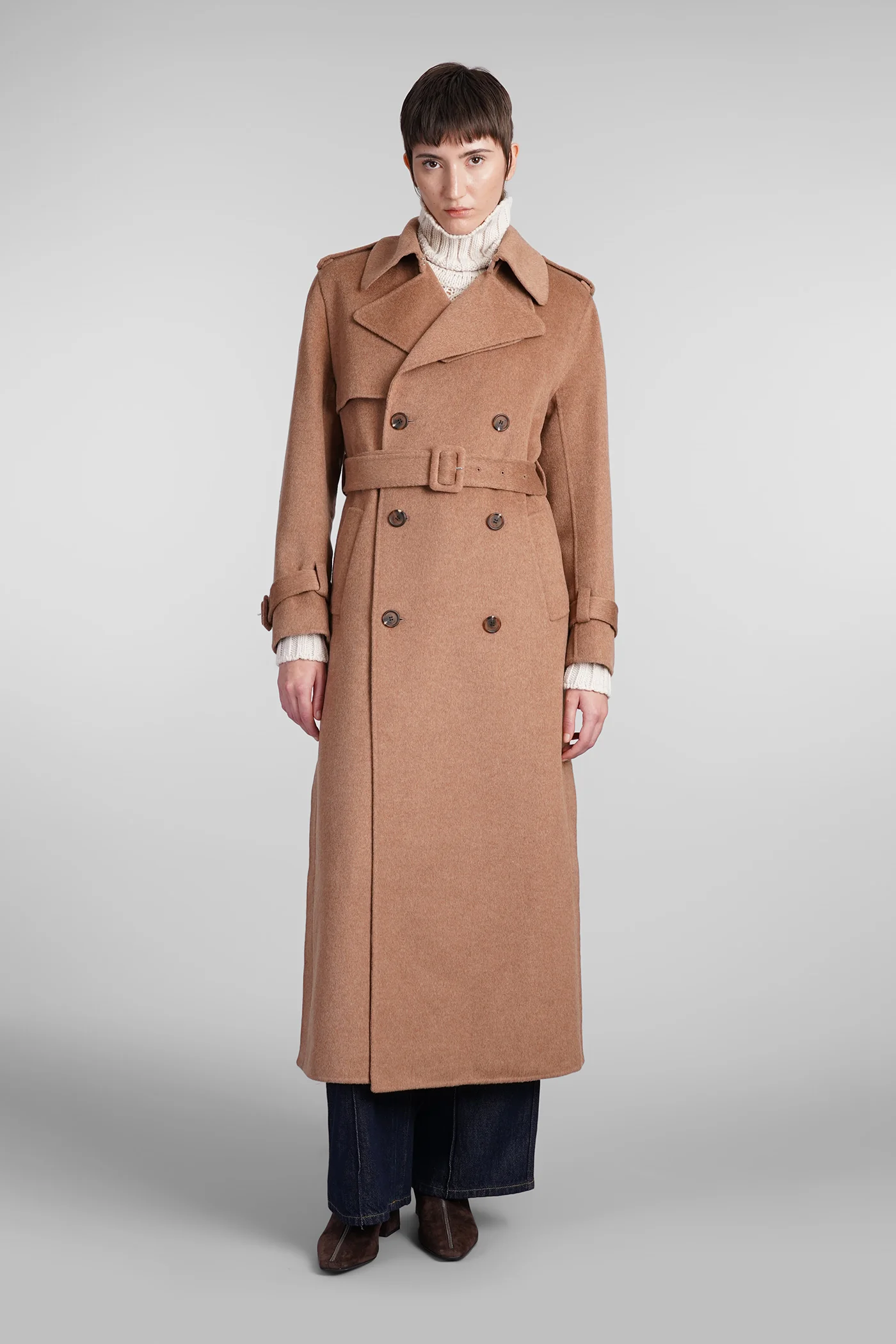 Rumi Coat in Camel wool