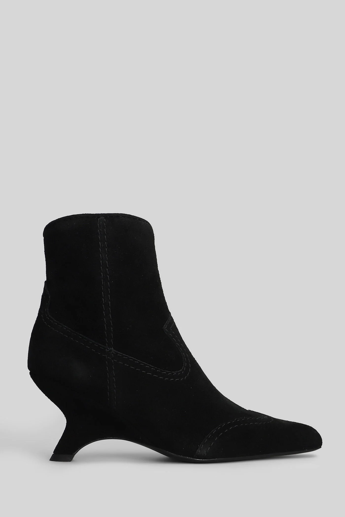 Shadow High heels Ankle boots in black suede