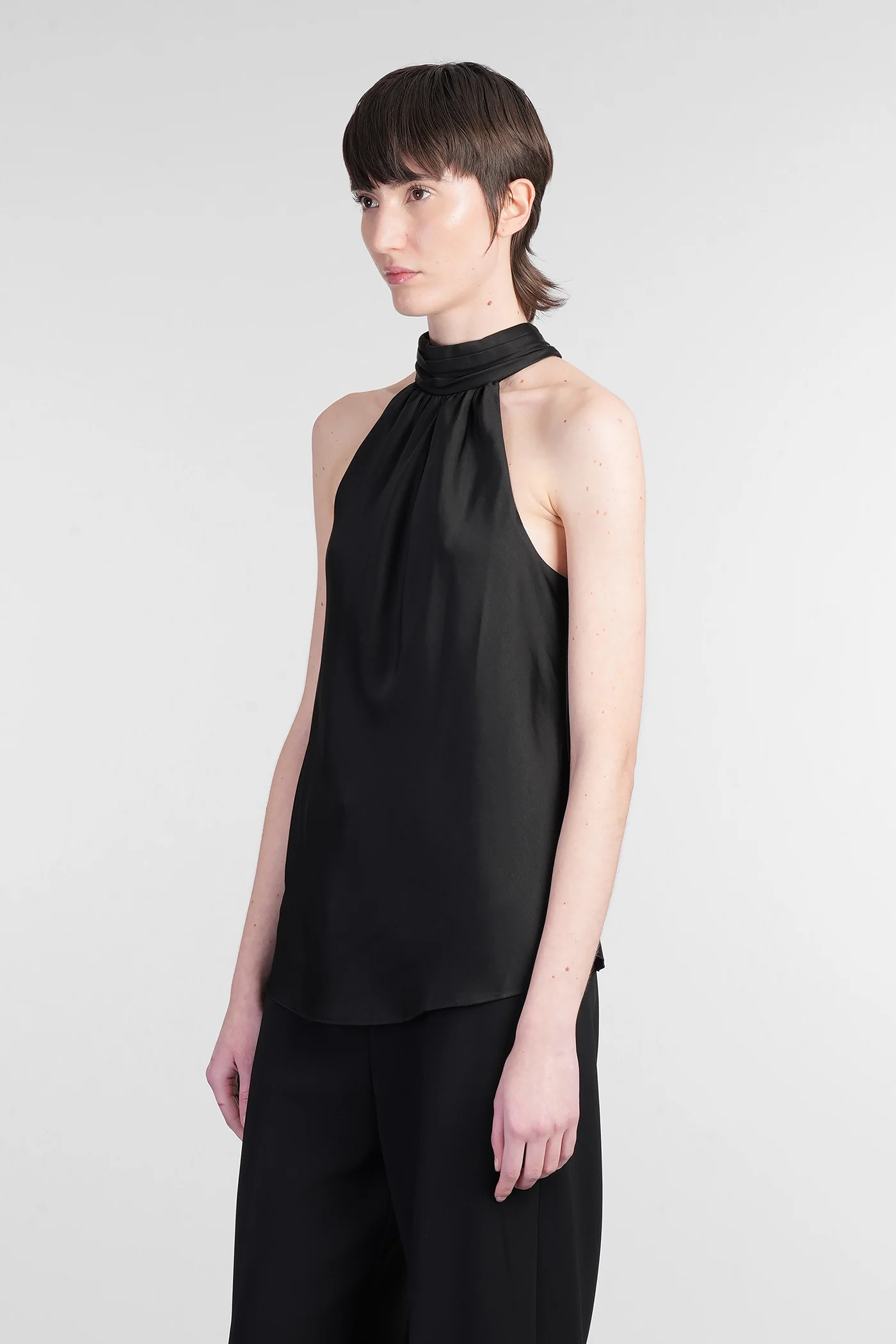 Thea Topwear in black acetate - Image 4