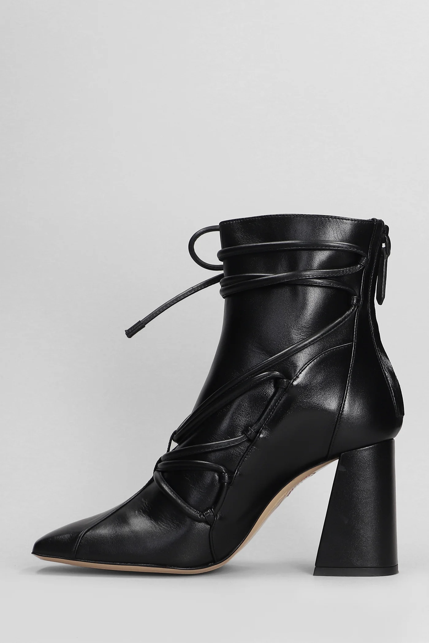 Havanna High heels Ankle boots in black leather - Image 3