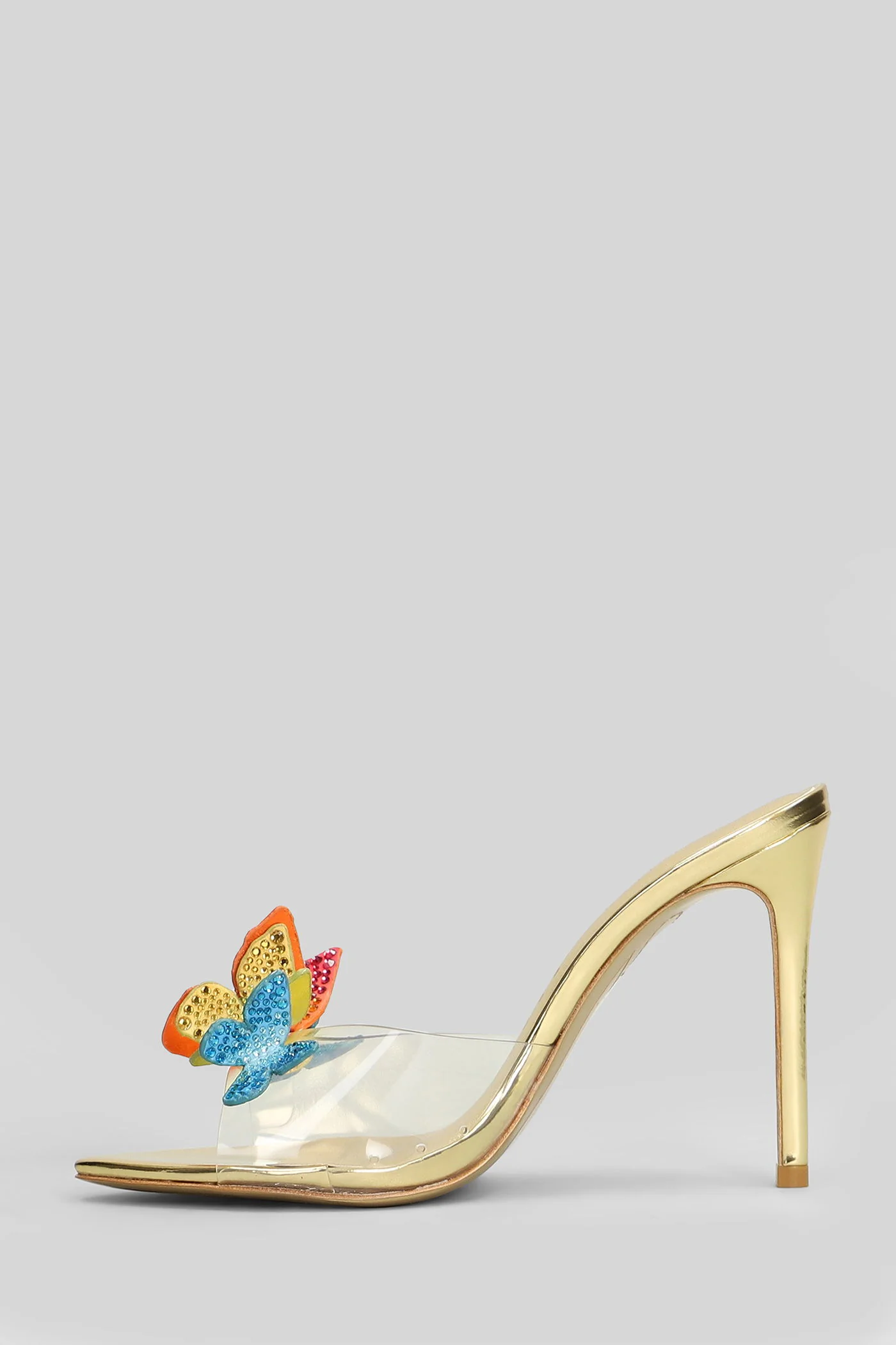 Vanessa Mule Slipper-Mule in gold leather - Image 3
