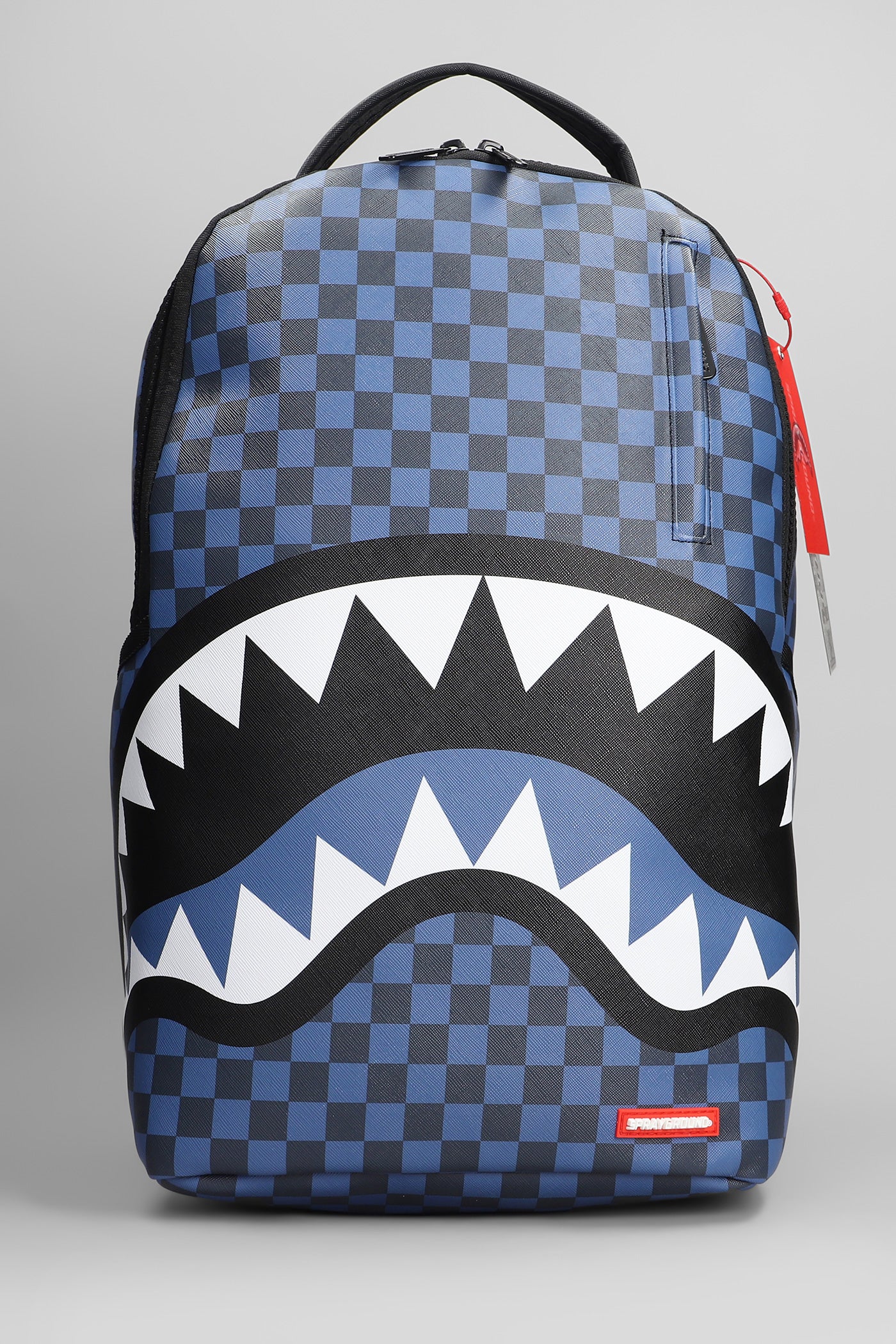Backpack in blue PVC