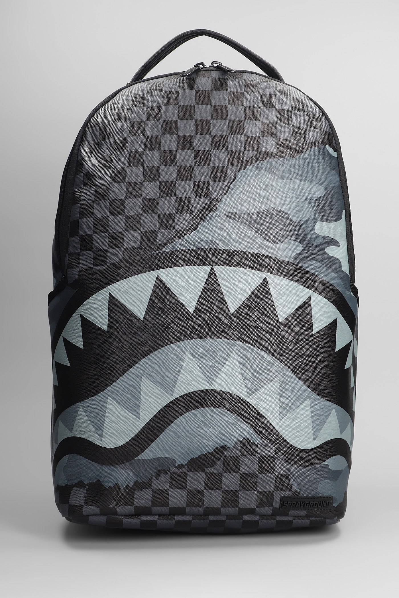Backpack in grey PVC