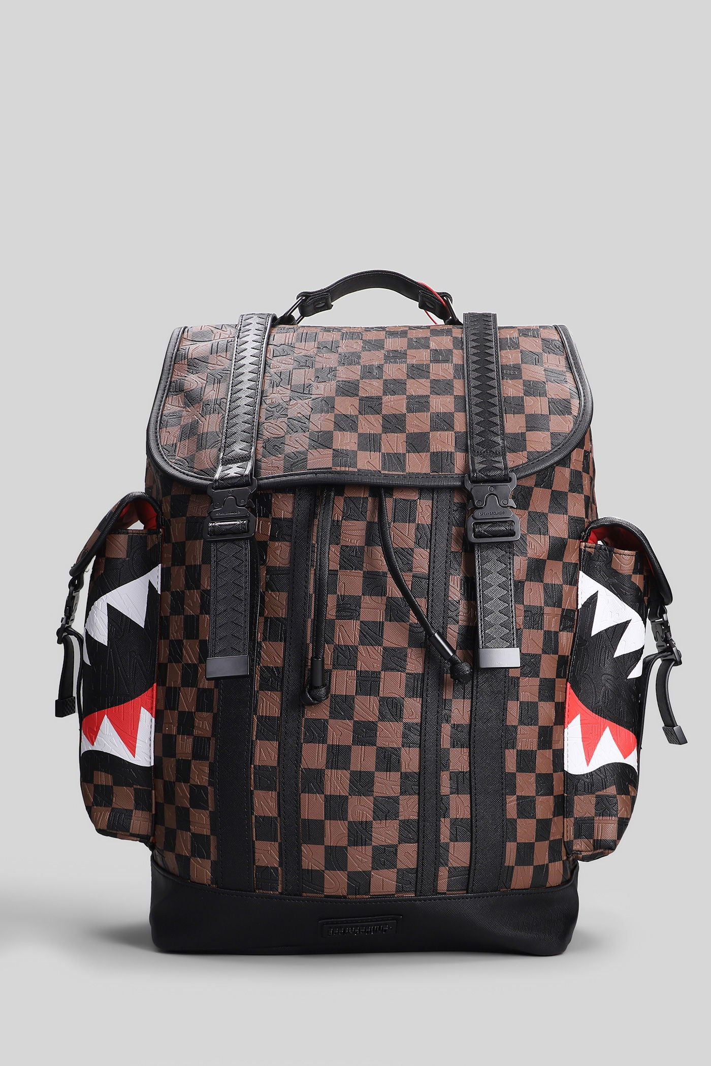 Check 2 monte carlo Backpack in brown PVC