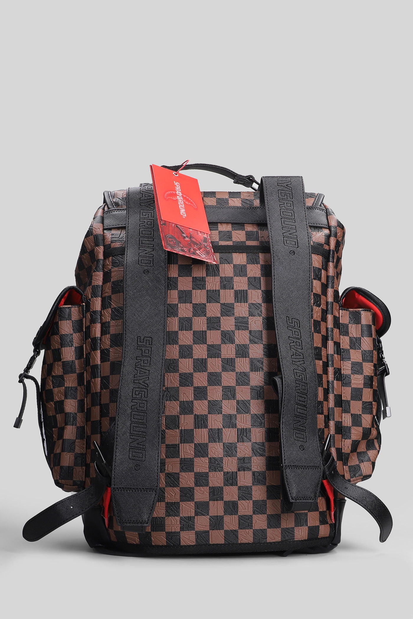 Check 2 monte carlo Backpack in brown PVC - Image 3