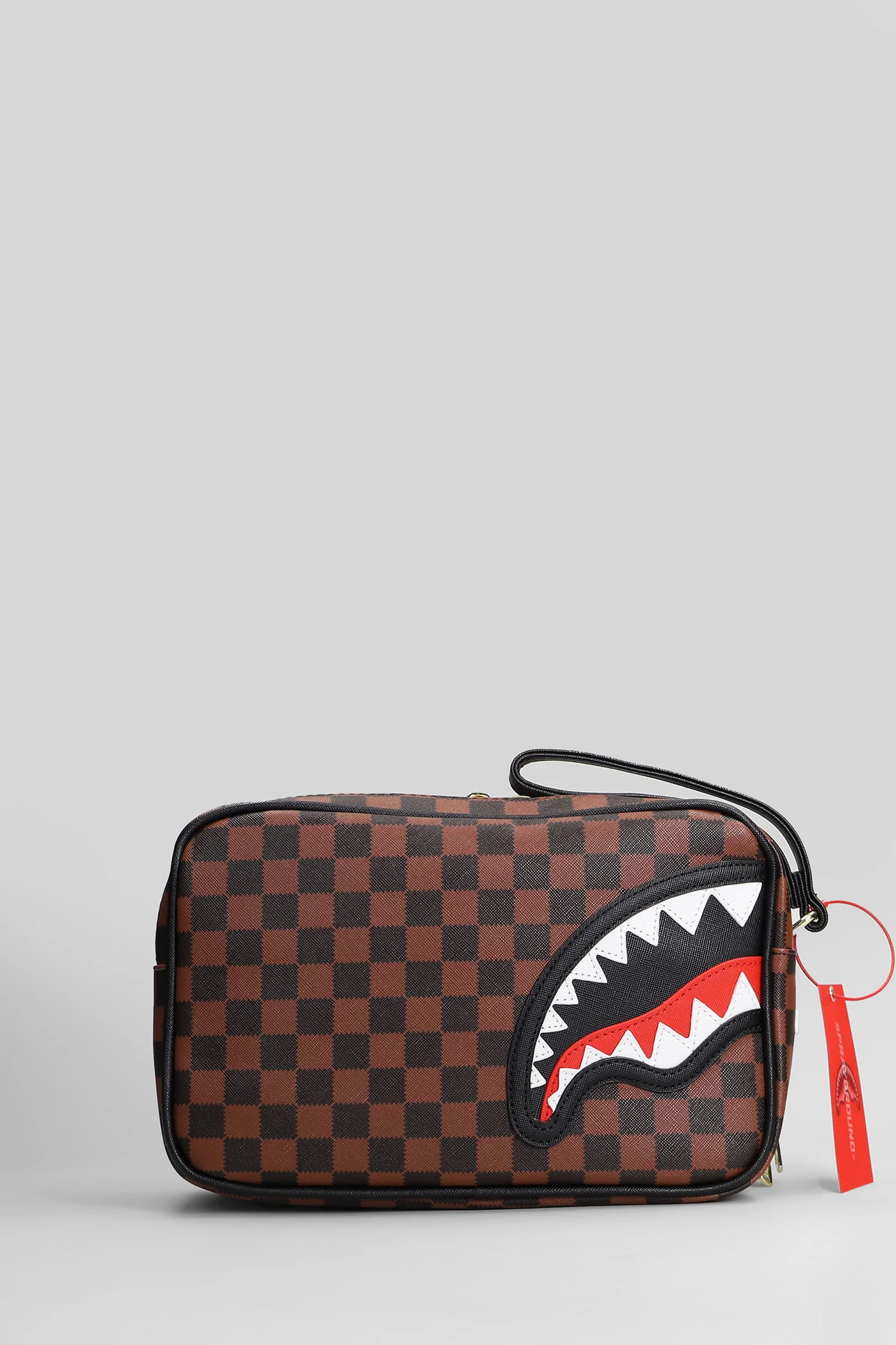 Clutch in brown PVC - Image 3