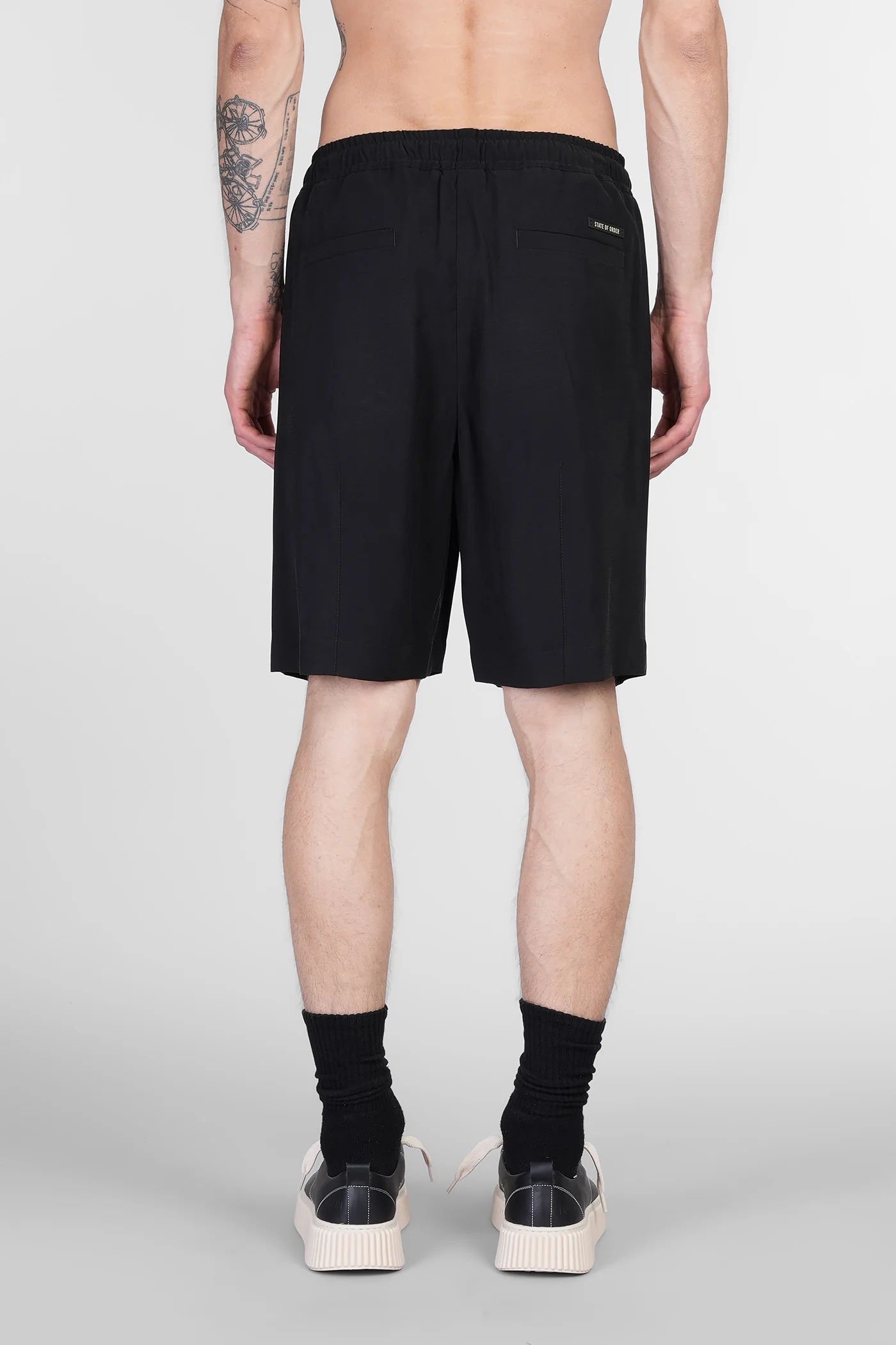 Bays Shorts in black cotton - Image 3