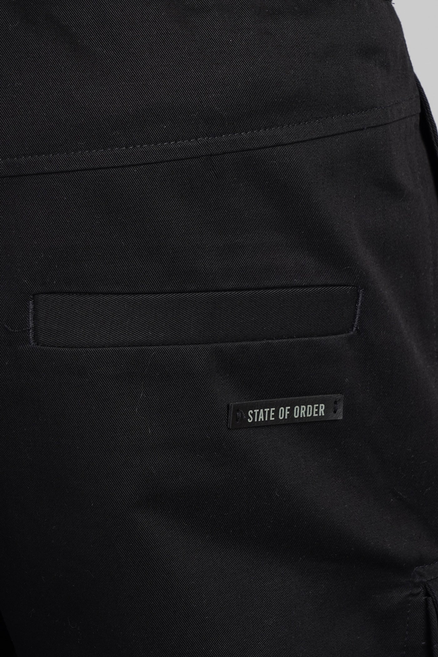 Courier Pants in black cotton - Image 5