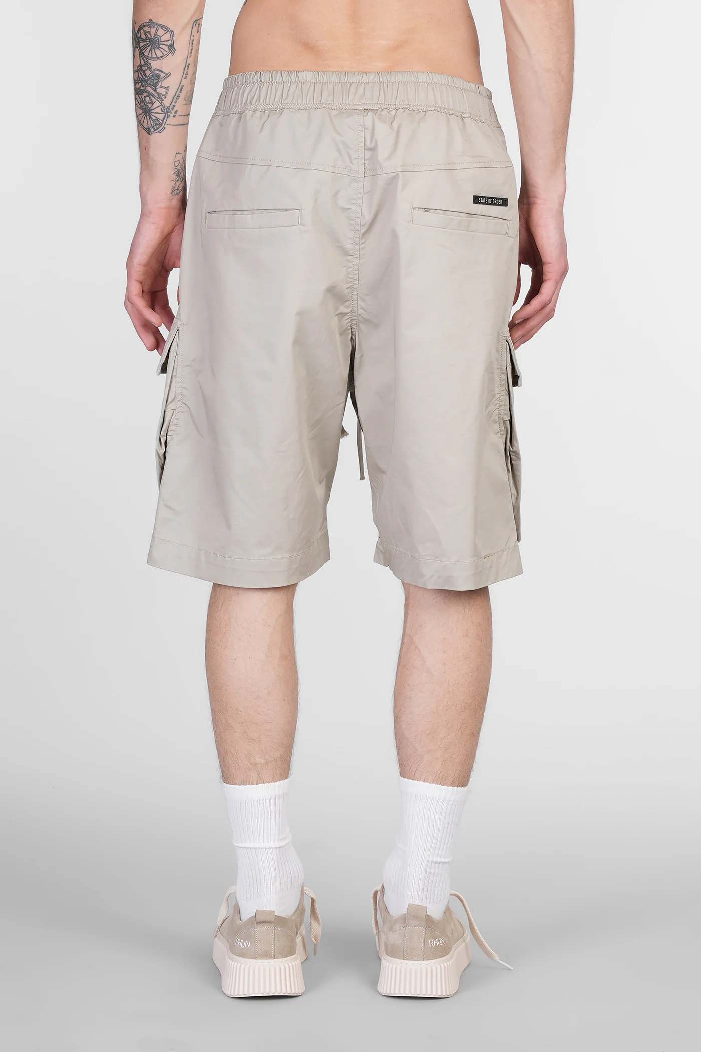 Couriers Shorts in beige cotton - Image 3