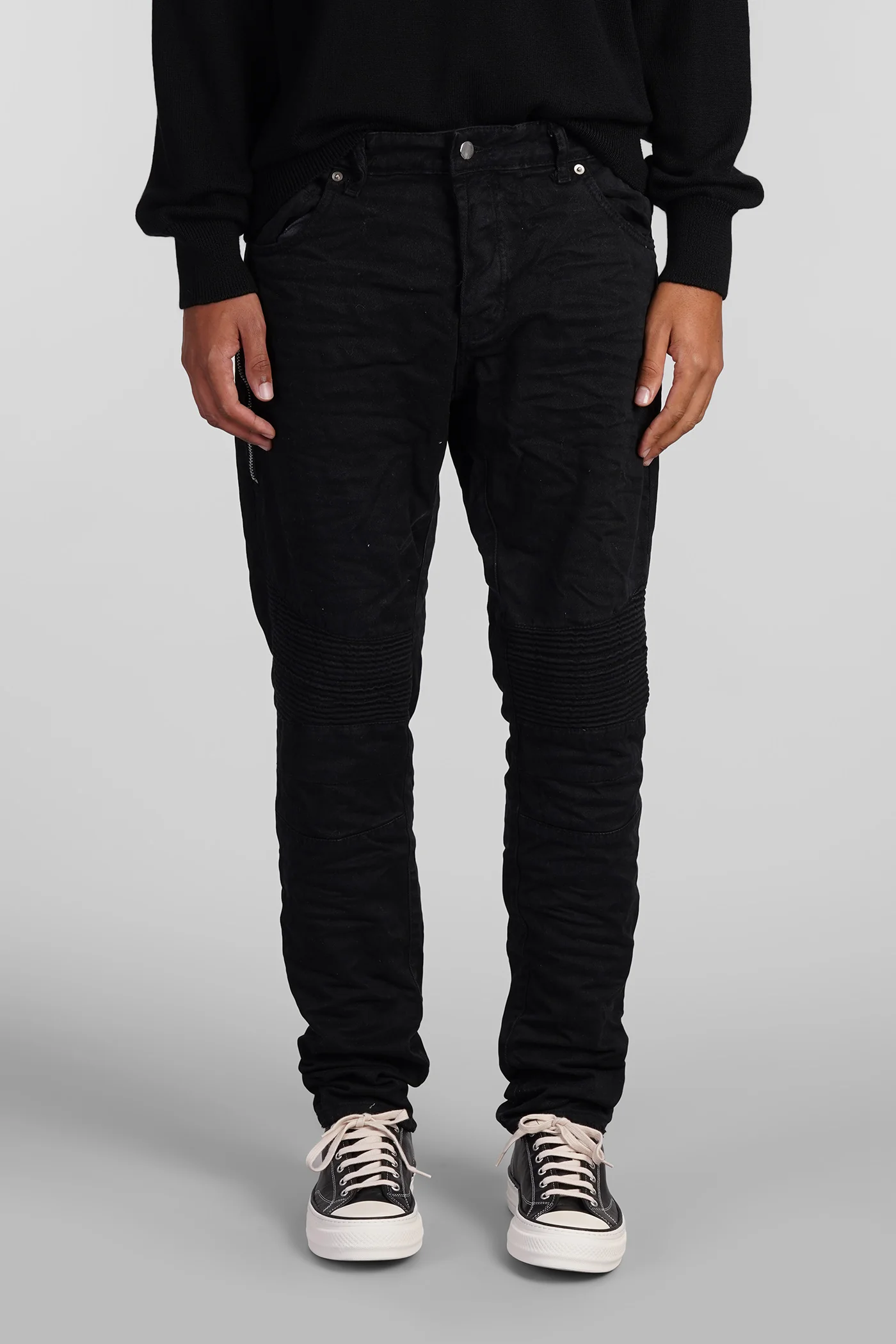 Jeans in black cotton