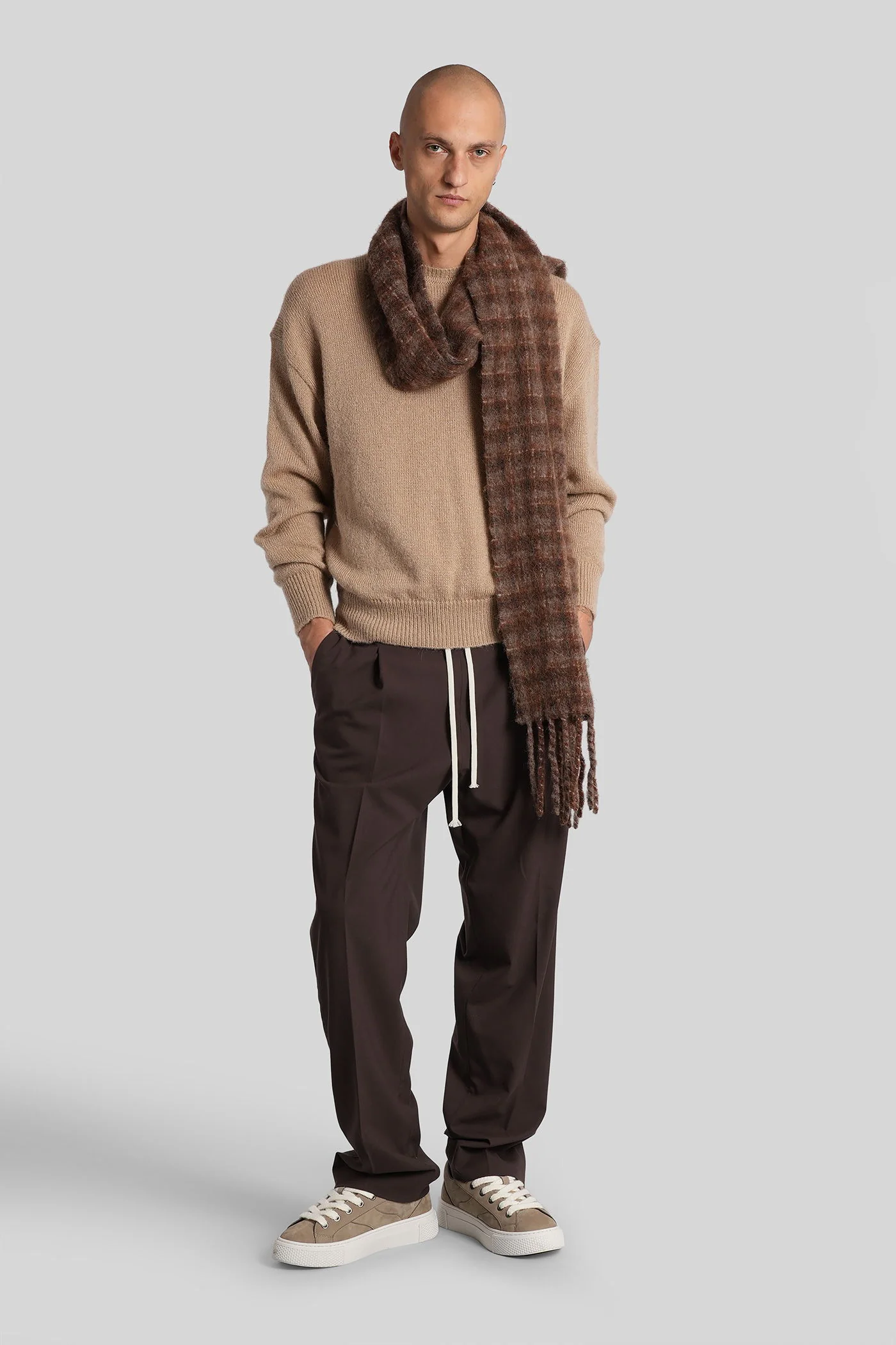 Knitwear in Camel wool - Image 2
