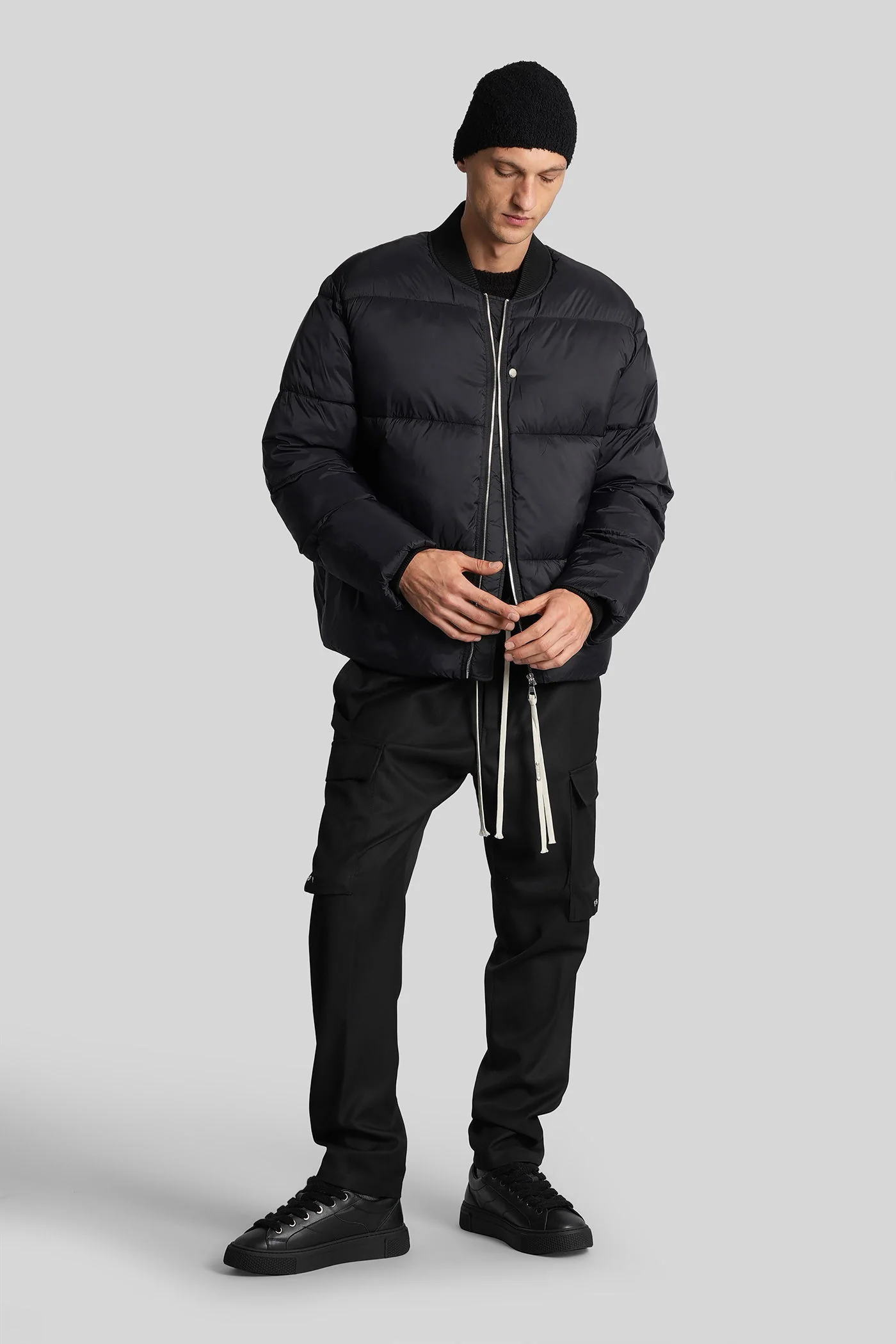 Puff bomber Bomber Jacket in black nylon - Image 2