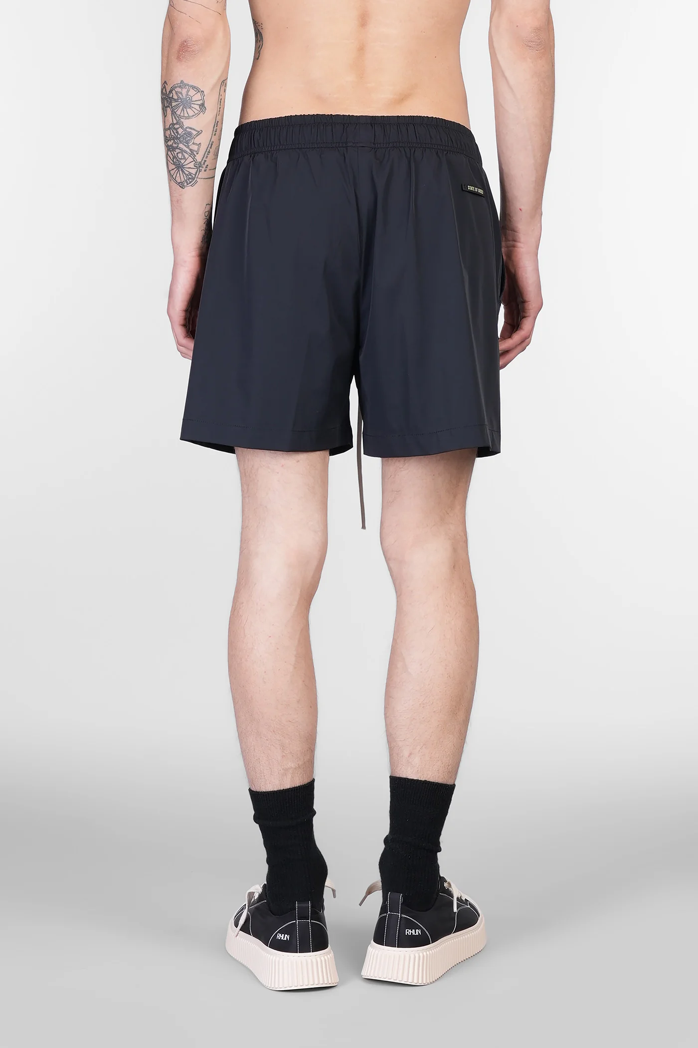 Shorts in black nylon - Image 3
