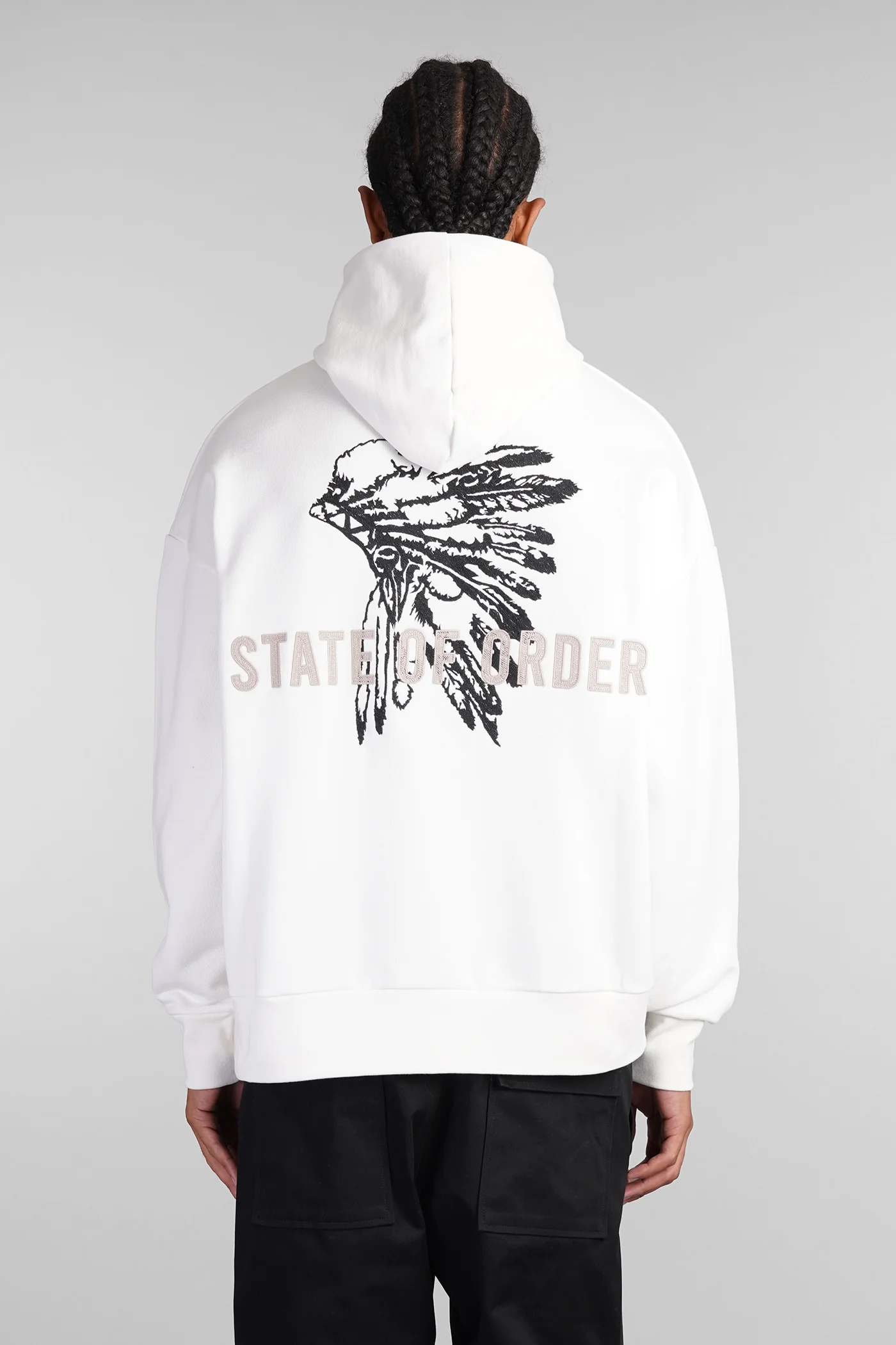 Sweatshirt in white cotton - Image 3