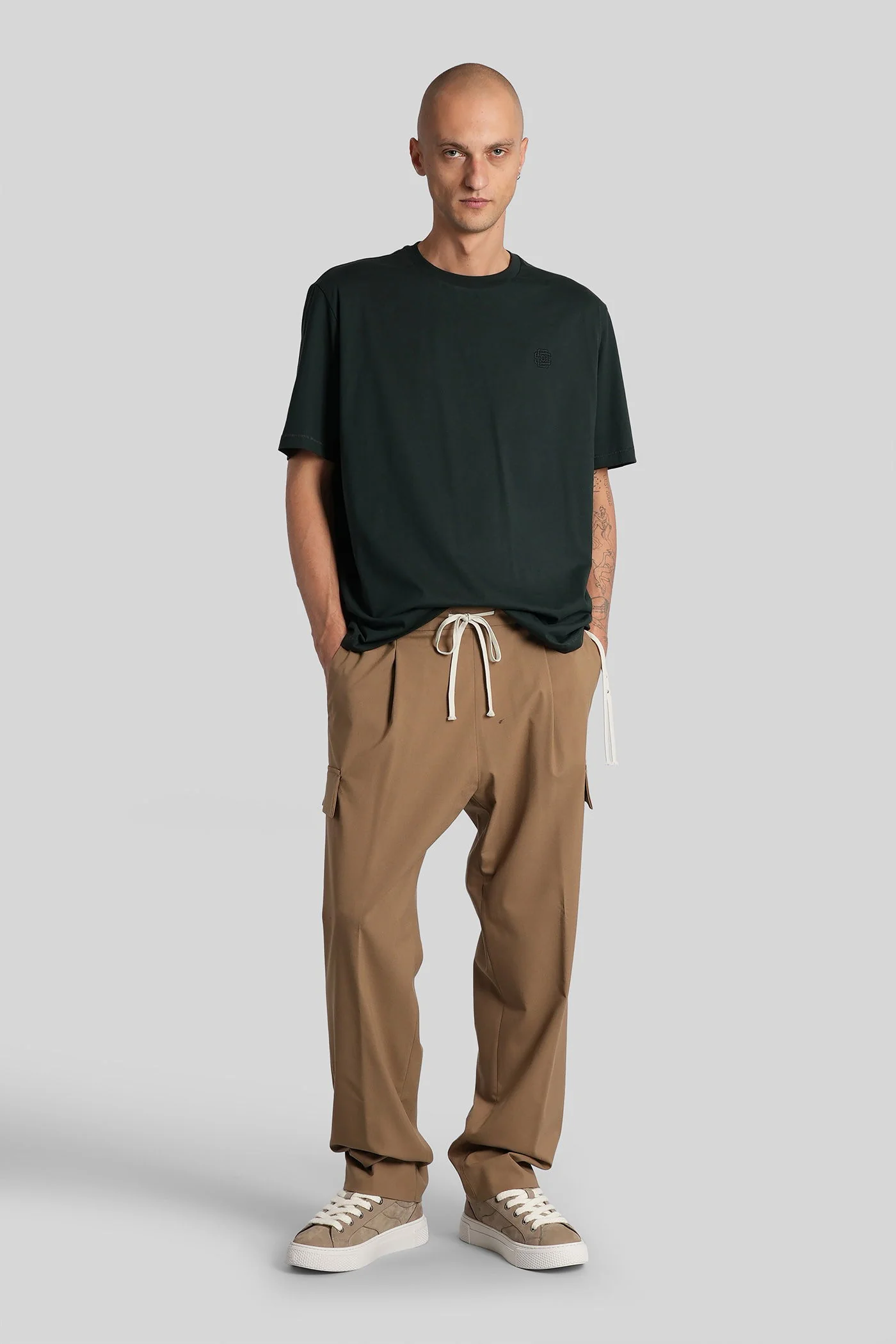 Team tee T-Shirt in green cotton - Image 2