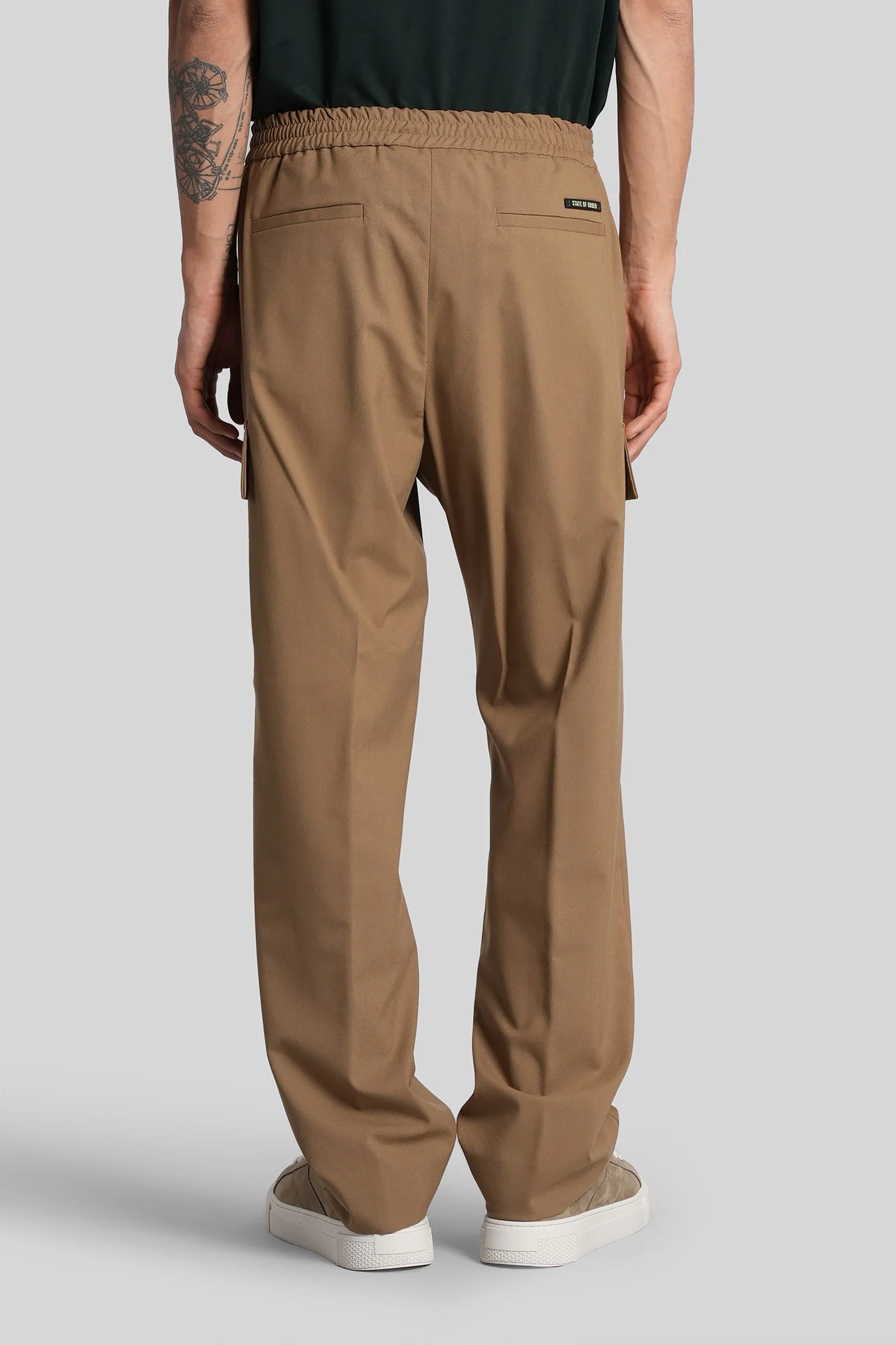 Yak Pants in Camel polyester - Image 3
