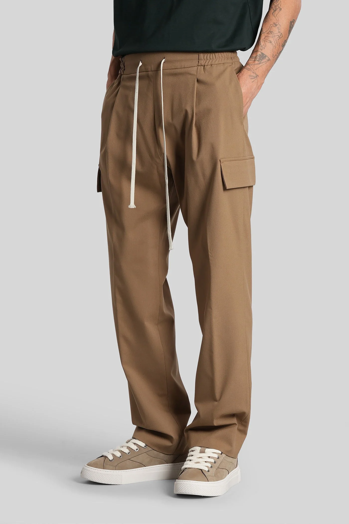 Yak Pants in Camel polyester - Image 4