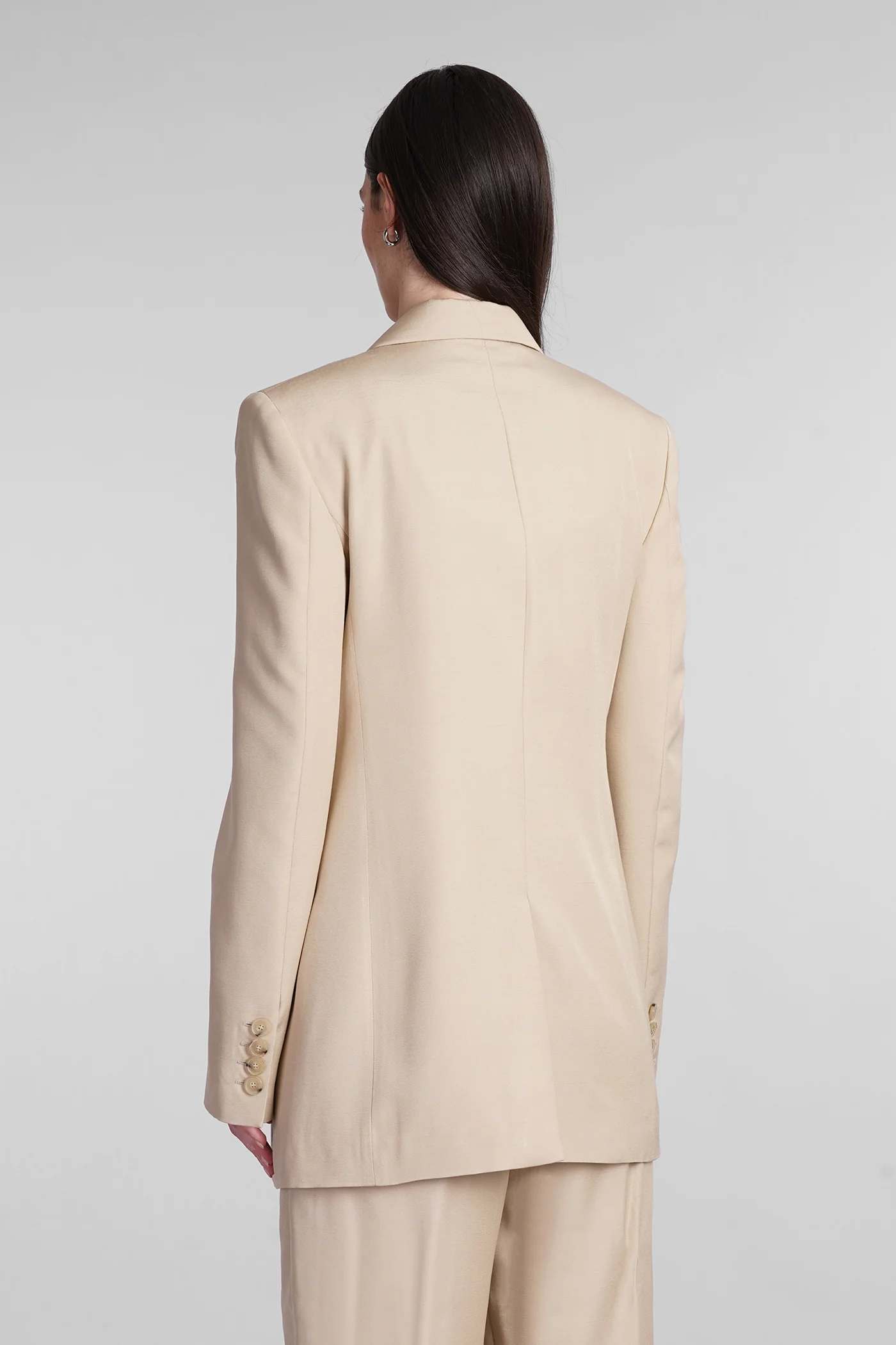 Blazer in beige viscose - Image 3