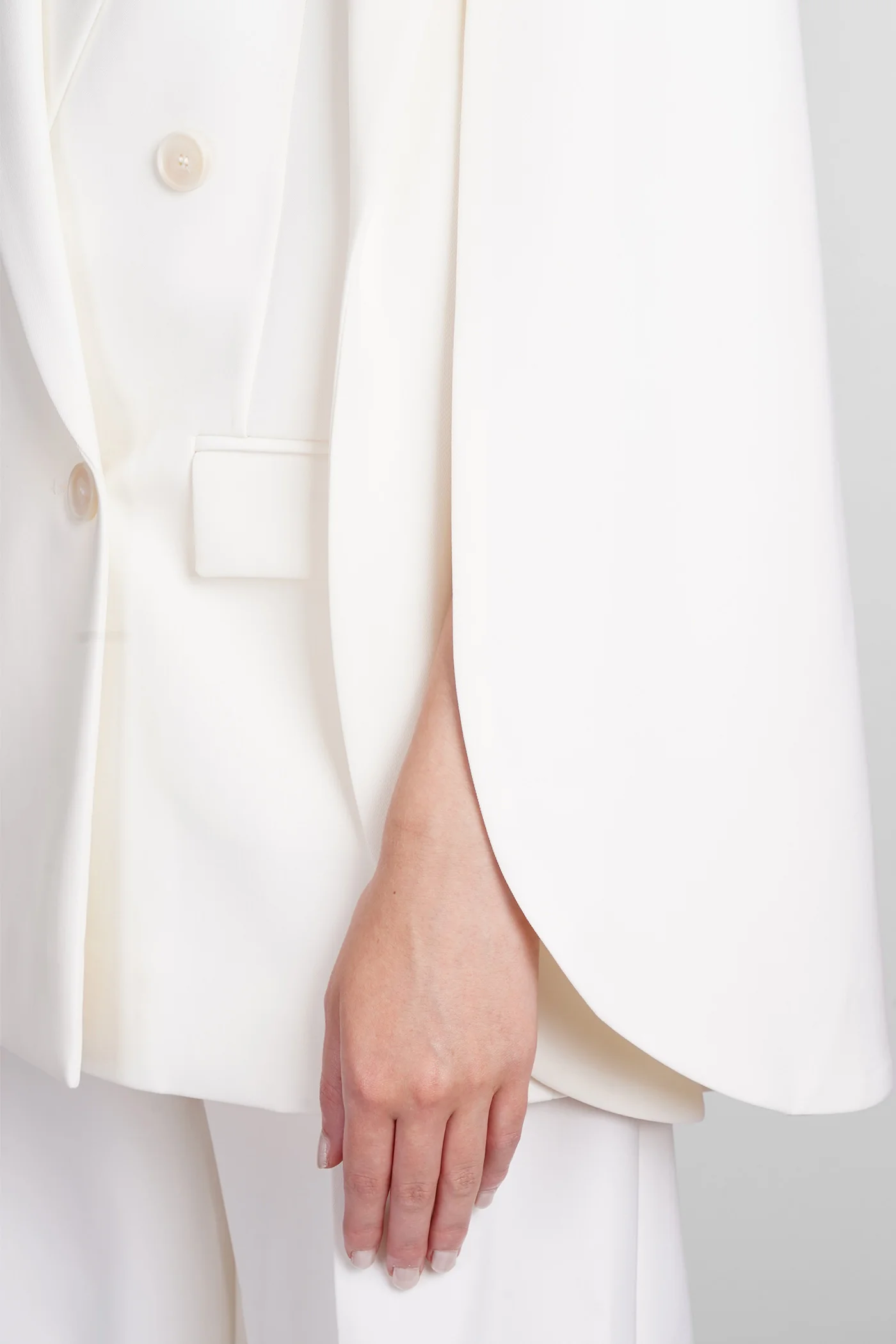 Blazer in beige wool - Image 5