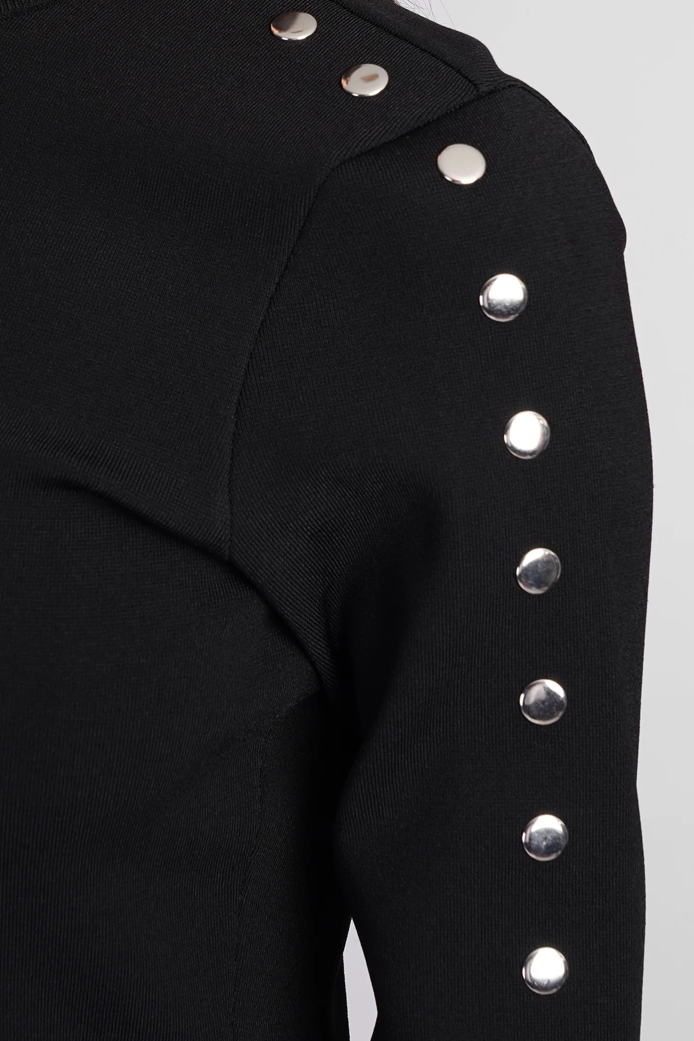 Dress woman in black viscose - Image 5