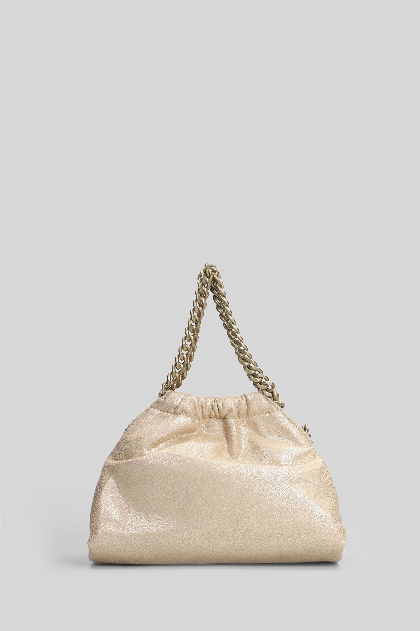 Falabella mini draw Shoulder bag in gold polyester - Image 3