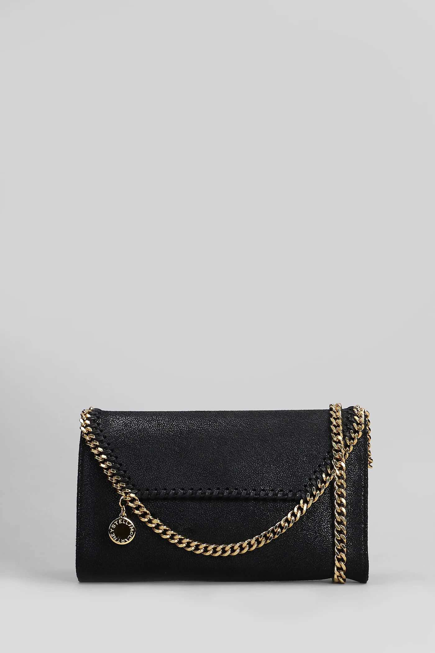 Falabella mini Shoulder bag in black polyester