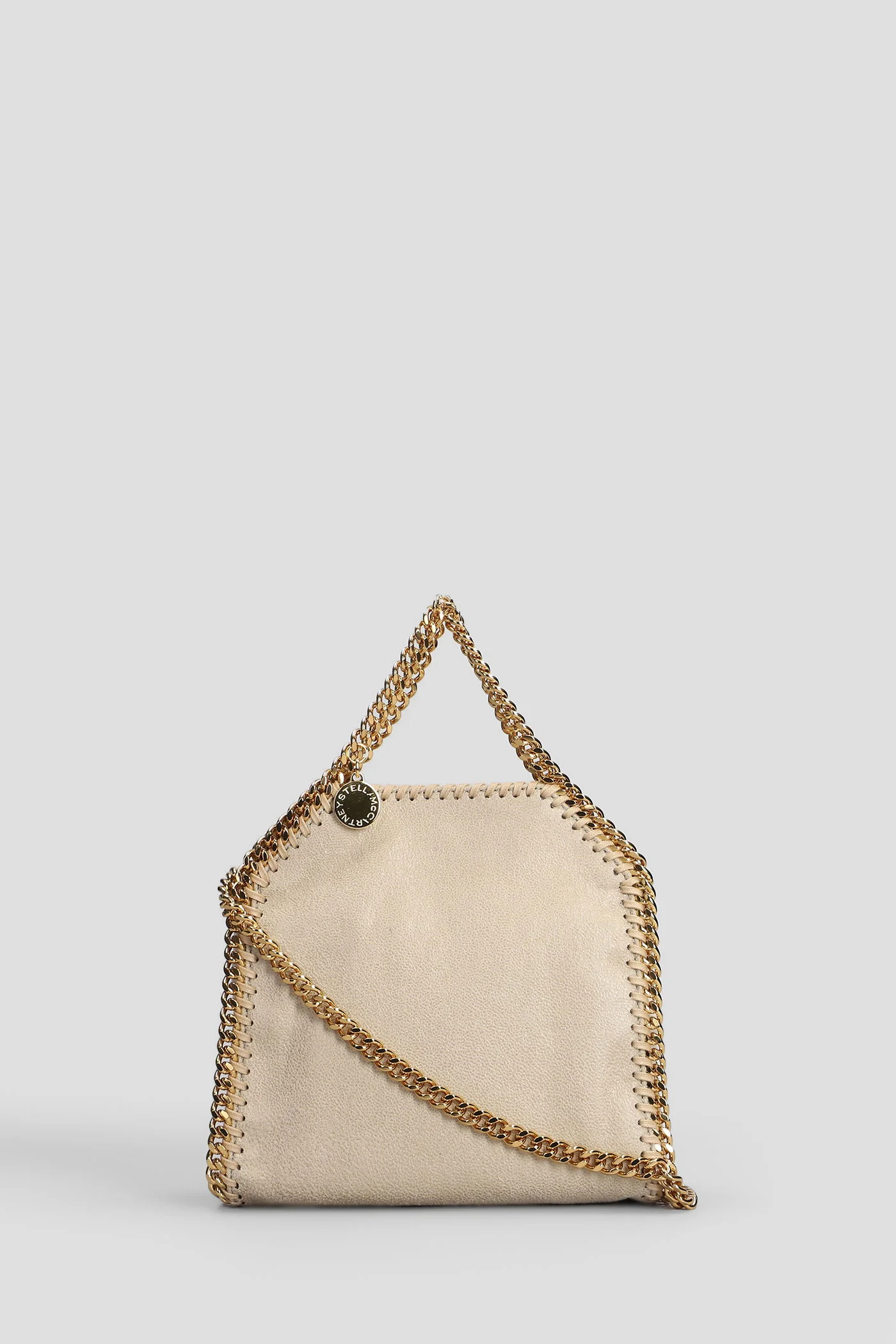 Falabella tiny Shoulder bag in beige polyester
